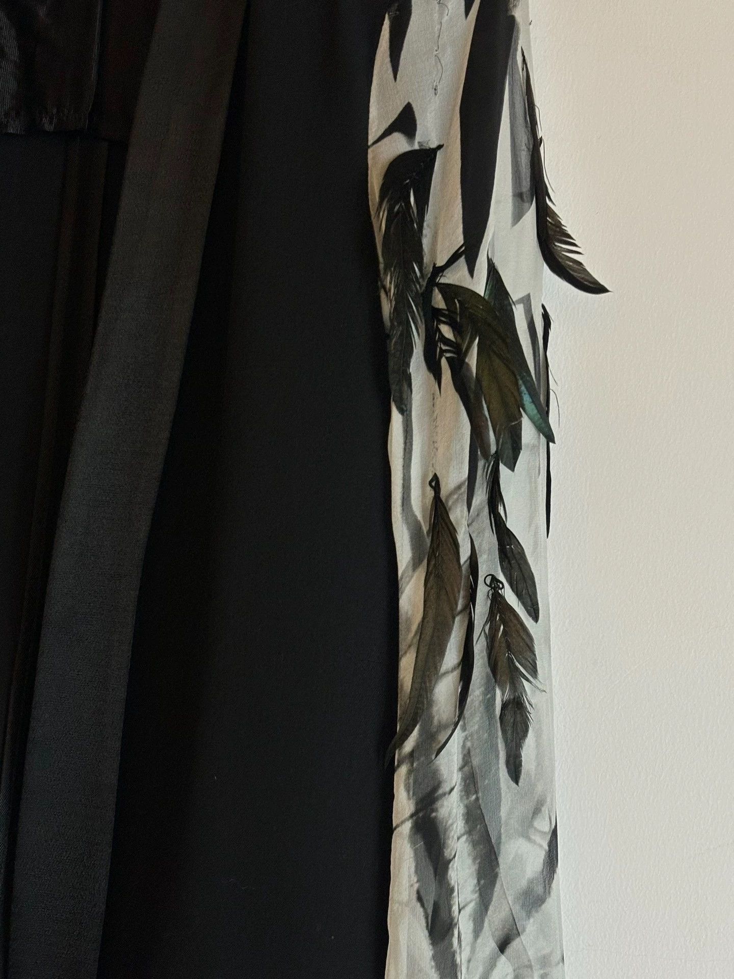 Ann Demeulemeester Ann Demeulemeester 2012 S/S Feather & Silk Wool Coat 38 Size XS / US 0-2 / IT 36-38 - 3 Thumbnail