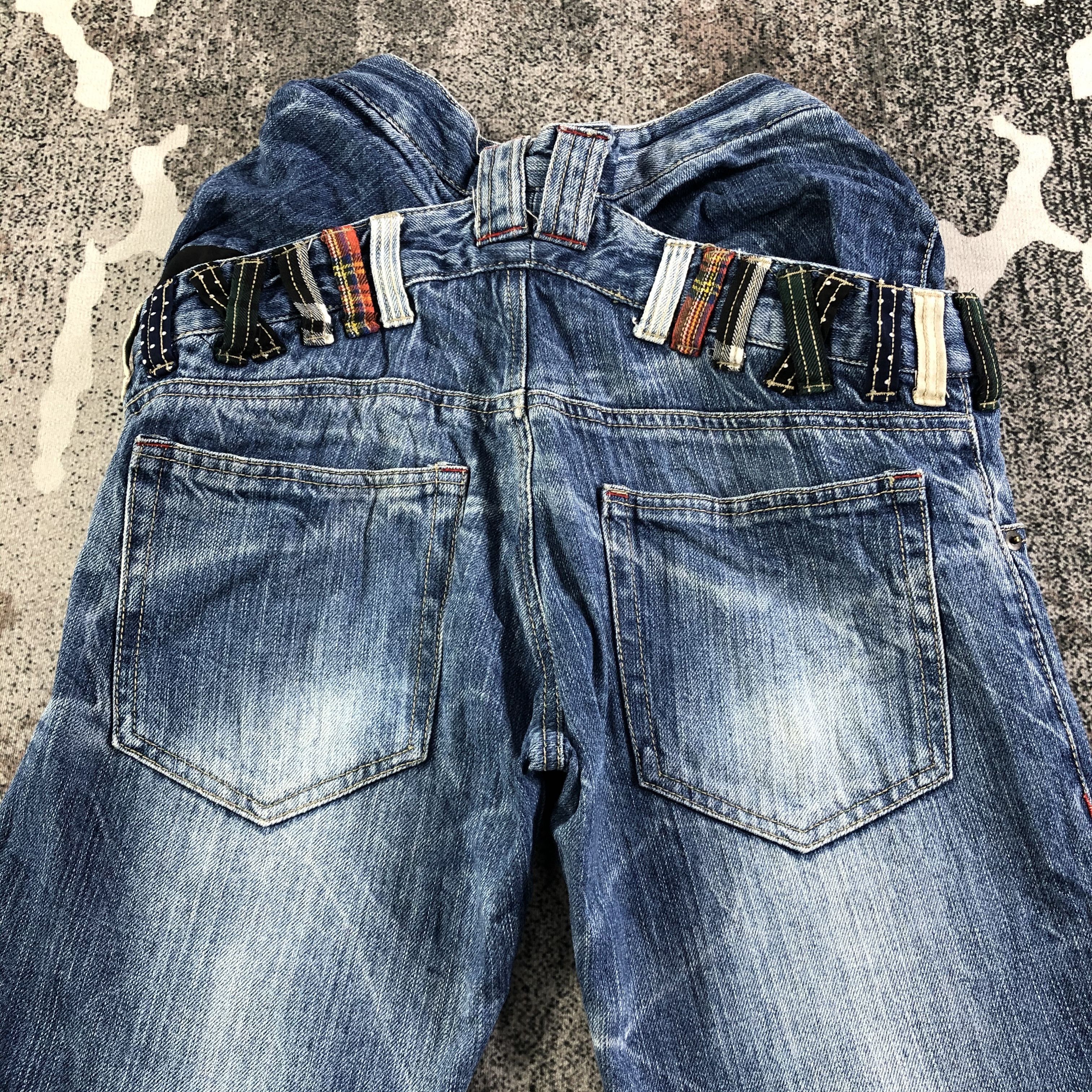 Japanese Brand Vintage Japanese Brand Faded Double Waist Jeans KJ1965 Size US 28 / EU 44 - 4 Thumbnail
