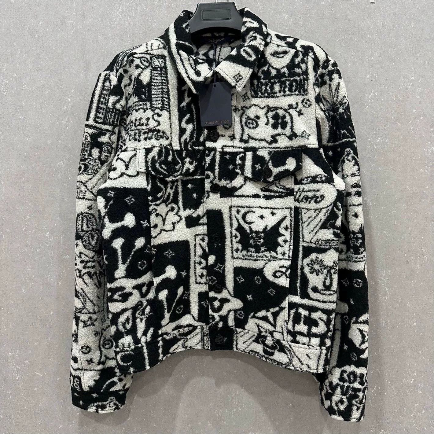 Louis Vuitton wool graphic jacket by louis vuitton Size US XL / EU 56 / 4 - 1 Thumbnail
