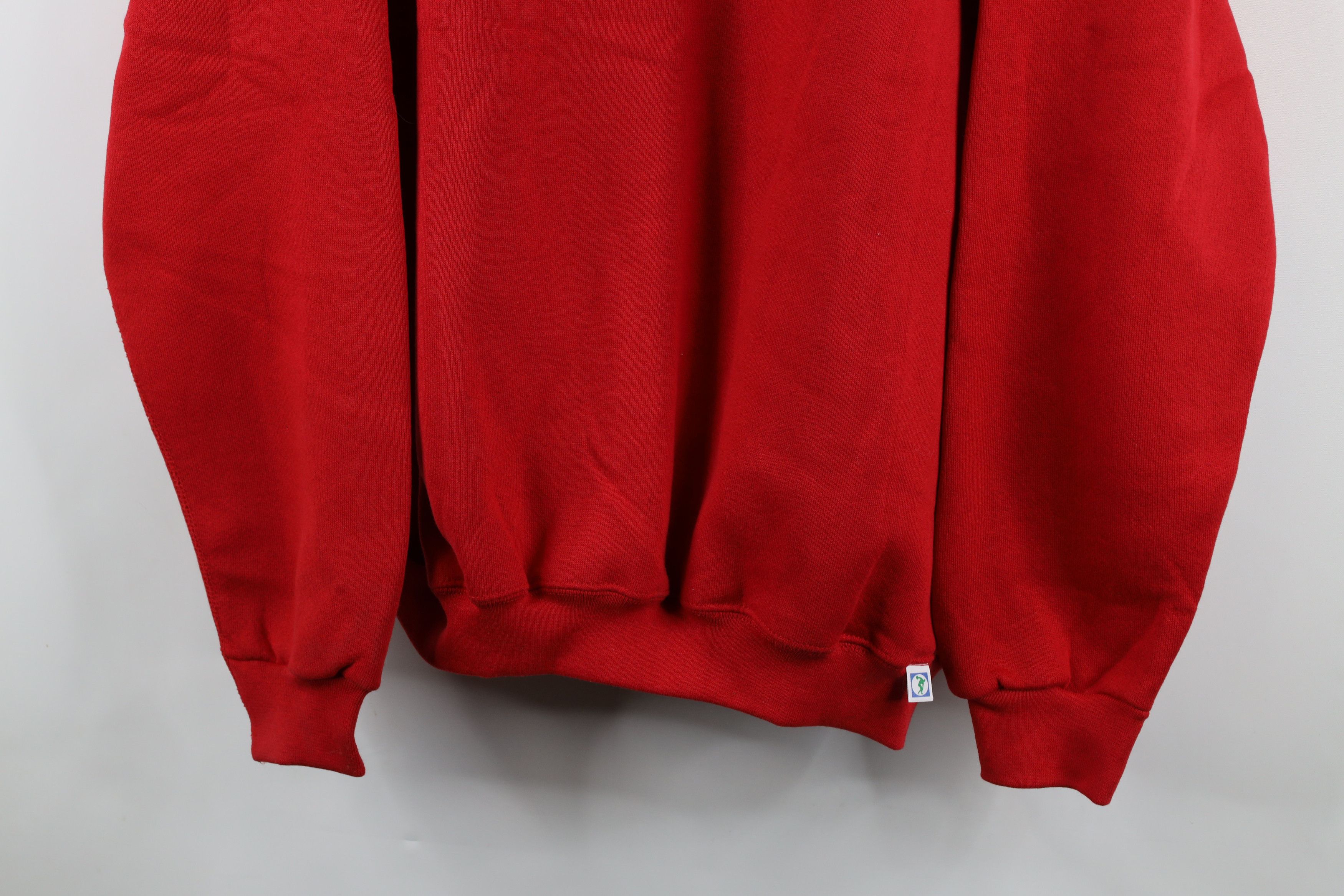 Vintage Deadstock Vintage 90s Streetwear Crewneck Sweatshirt Red USA Size US XL / EU 56 / 4 - 3 Thumbnail