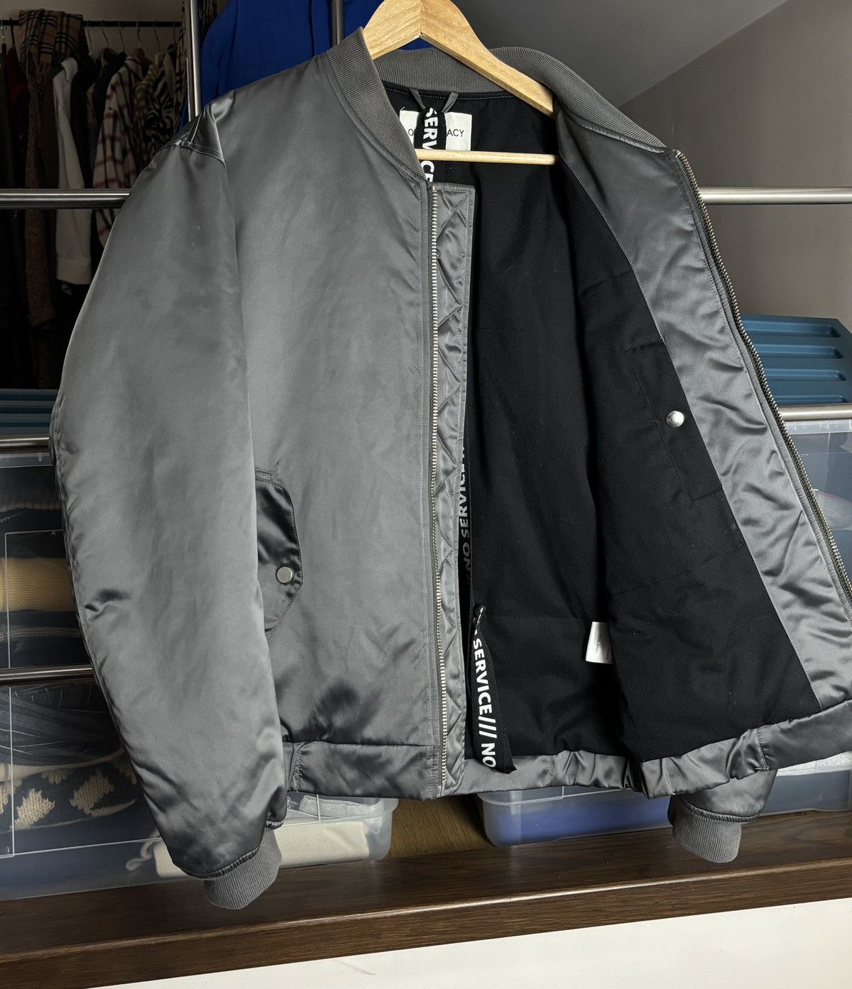 Our Legacy Our Legacy Steel Boxy Bomber Jacket Size US M / EU 48-50 / 2 - 4 Thumbnail