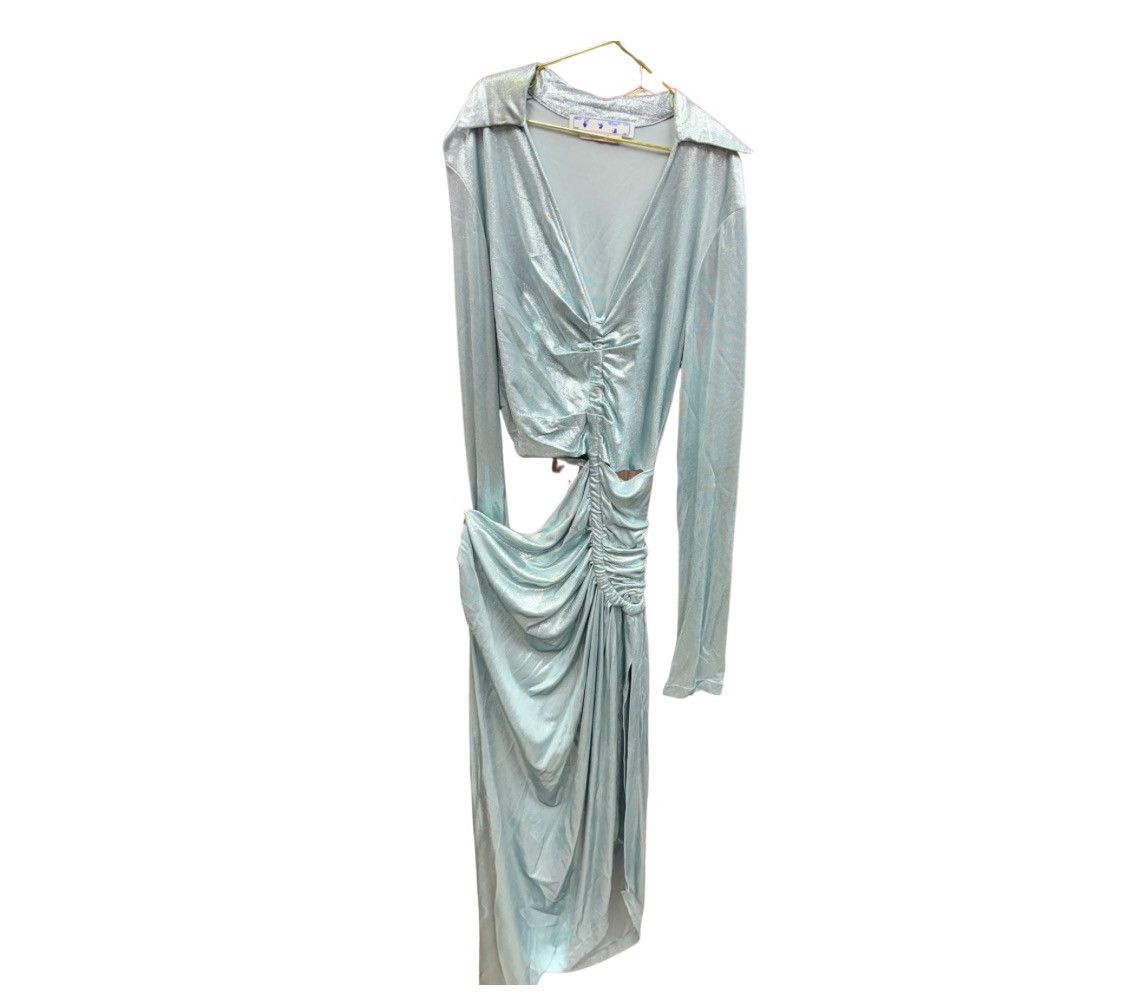 Off-White Off-White Sculpted Metallic Cut-Out Dress – New With Tags Size S / US 4 / IT 40 - 1 Thumbnail
