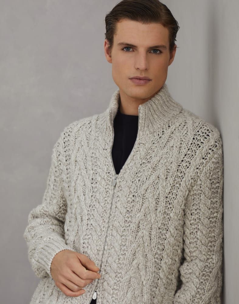 Brunello Cucinelli o1w1db10825 Cardigan in Grey Size US S / EU 44-46 / 1 - 2 Thumbnail