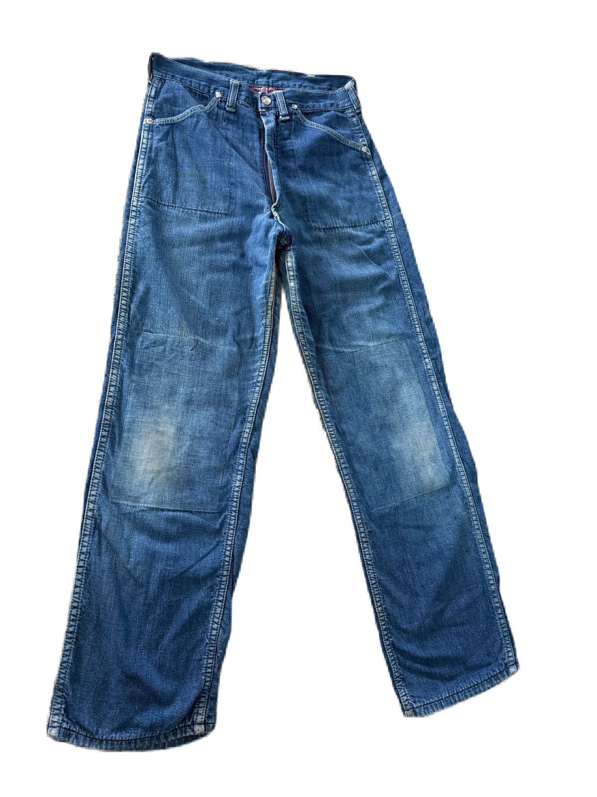 Wrangler Vintage Super Rare Blue Bell Denim Gripper Zipper Sanforized Size US 26 / EU 42 - 2 Thumbnail