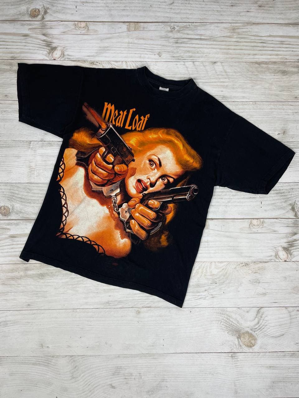 image of Band Tees x Rock Band Meat Loaf Welcome To The Neighbourhood T-Shirt Metal 90's in Black (Size XL)