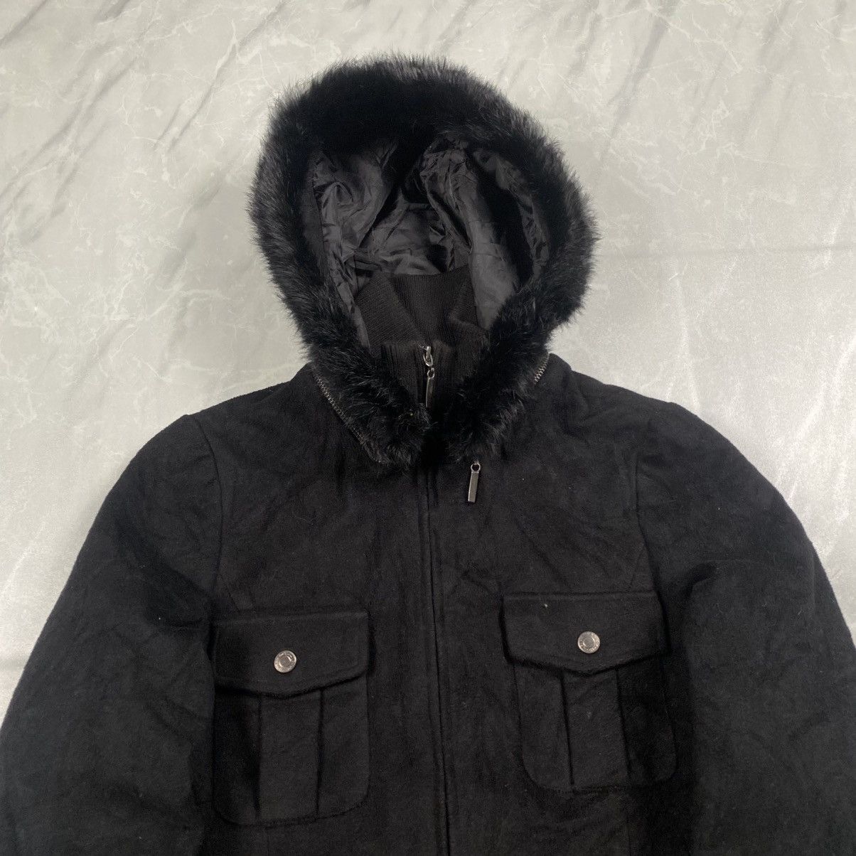 Japanese Brand Rare PinkMix Japan Faux Fur Cropped Jacket Size S / US 4 / IT 40 - 3 Thumbnail