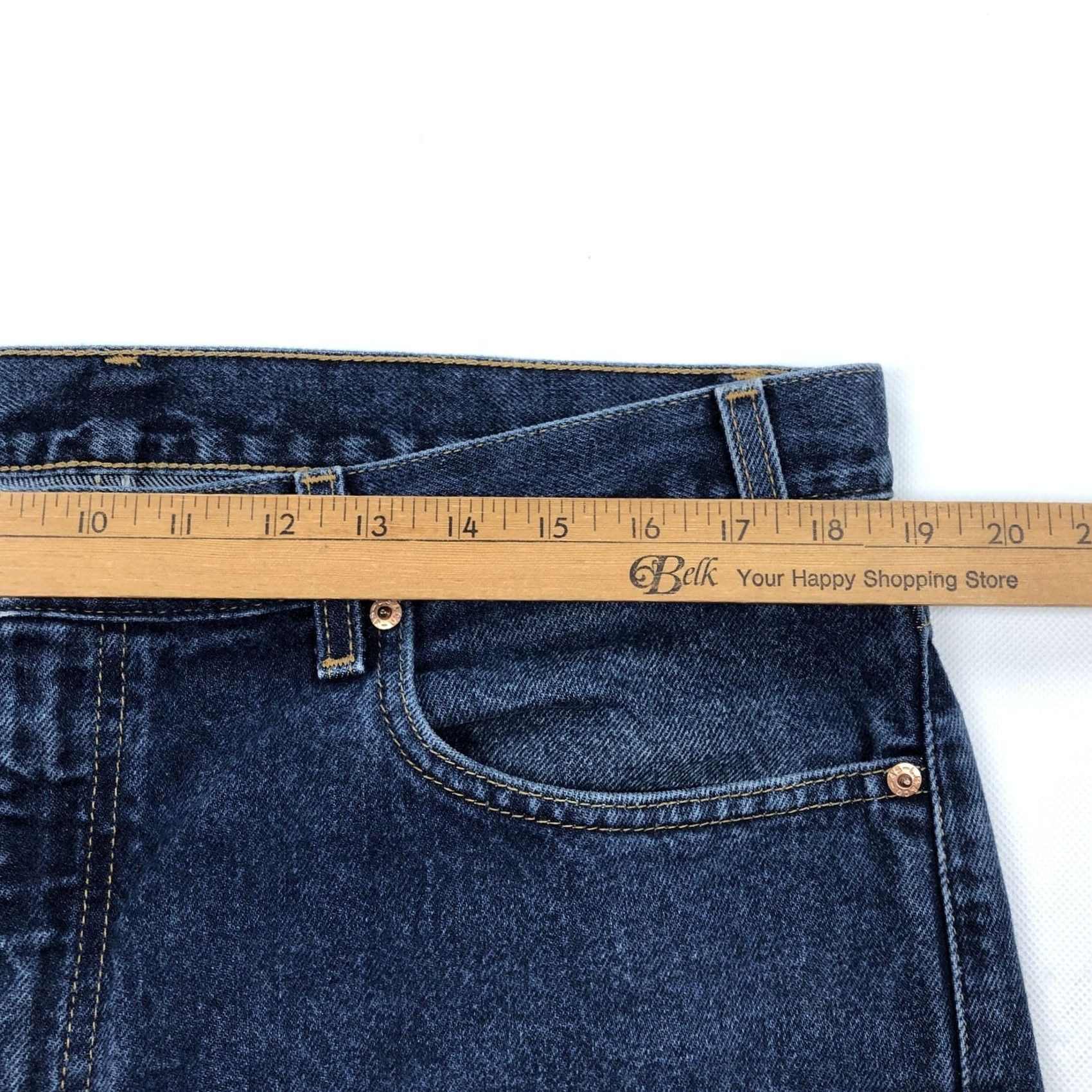 Levi's VINTAGE Levis 505 Jeans Front Straight Leg Jeans Mens 38x34 Dark Wash Y2K Size US 38 / EU 54 - 6 Thumbnail