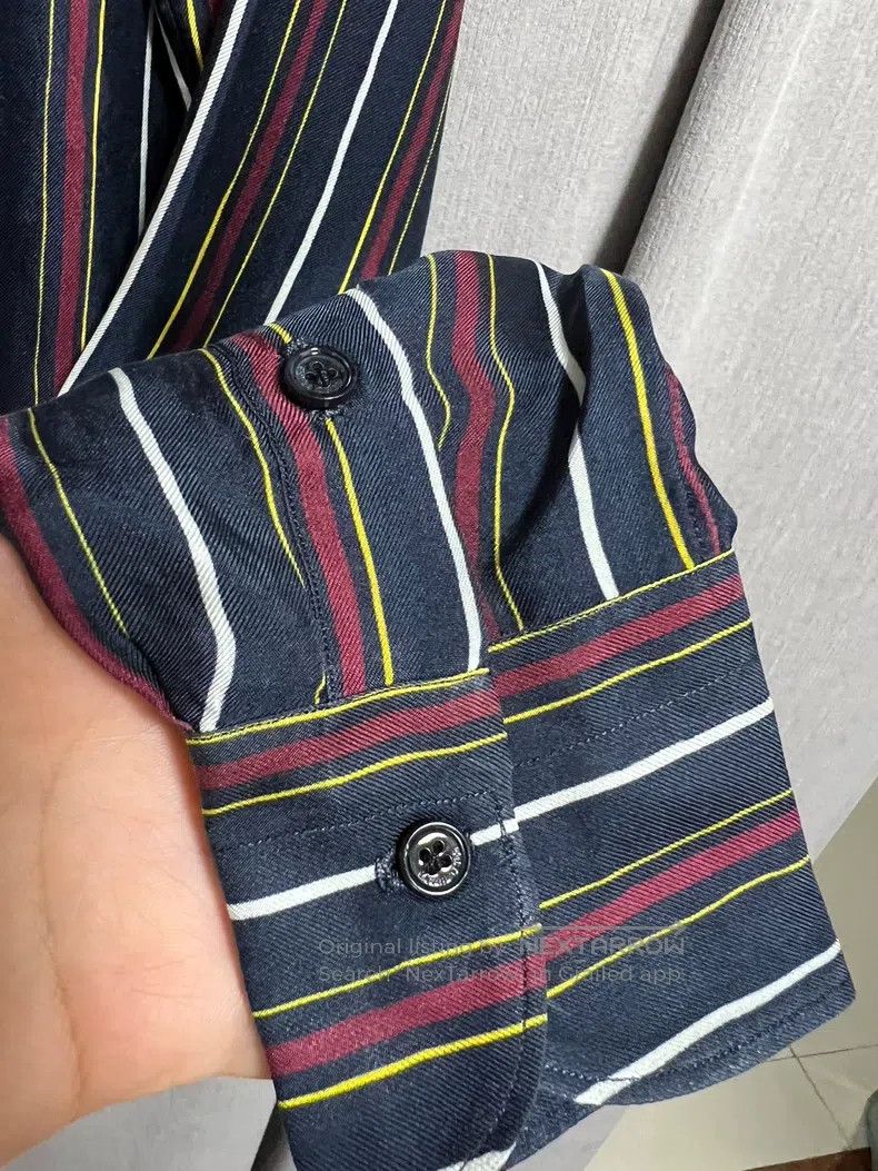 Loro Piana Loro Piana Heavyweight silk striped shirt Size XS / US 0-2 / IT 36-38 - 6 Thumbnail