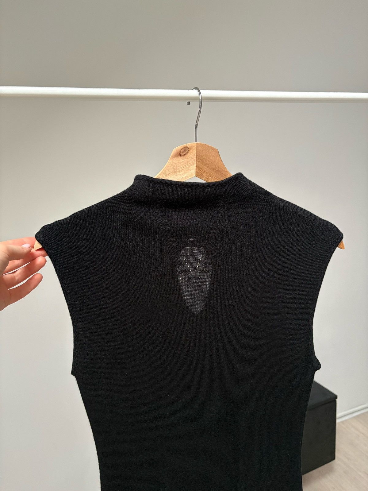 Gianfranco Ferre Gianfranco Ferre GFF Black Knit Midi Dress Merino Wool Siz M Size M / US 6-8 / IT 42-44 - 8 Thumbnail