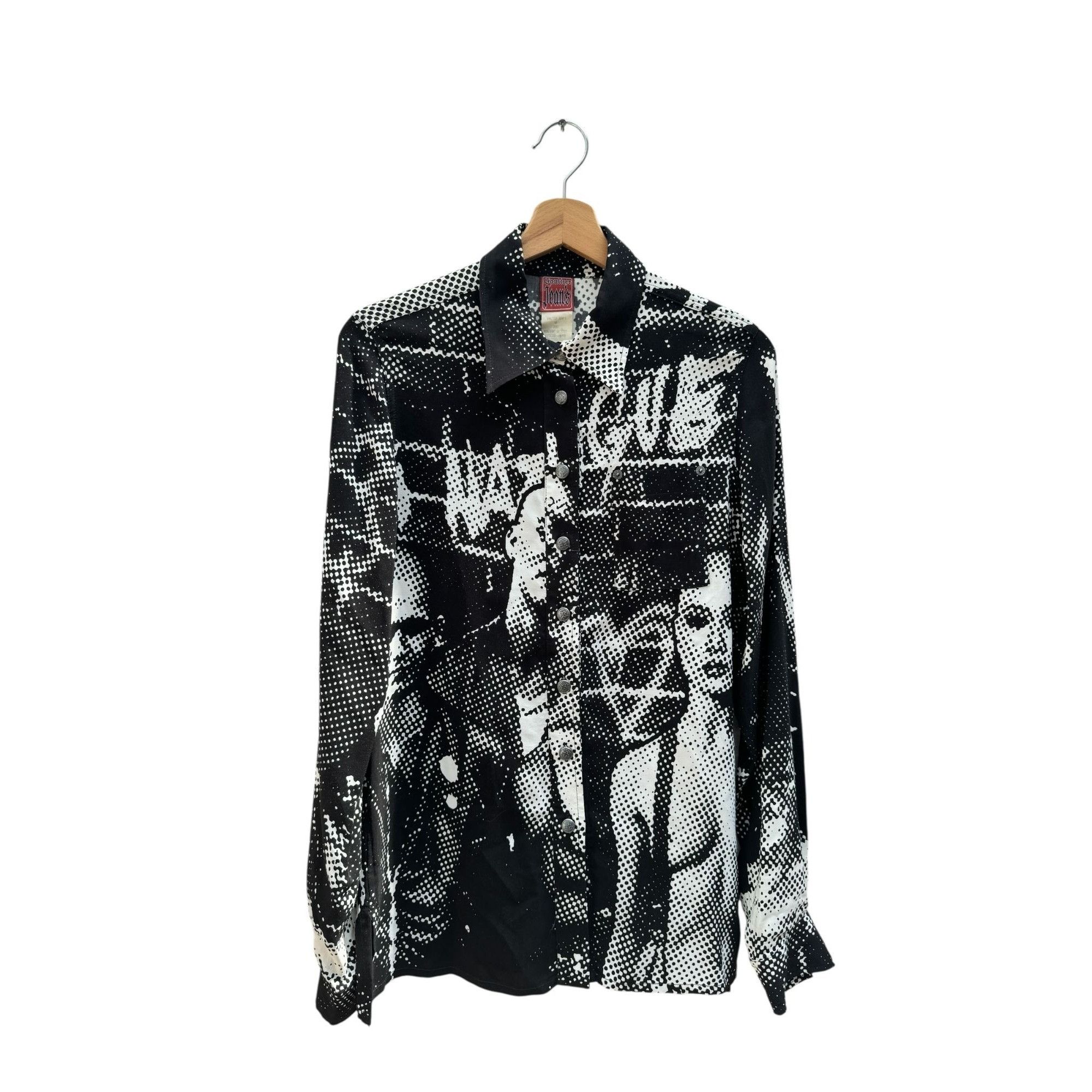 Jean Paul Gaultier Vintage Racism Protest Print Shirt Size M / US 6-8 / IT 42-44 - 1 Thumbnail