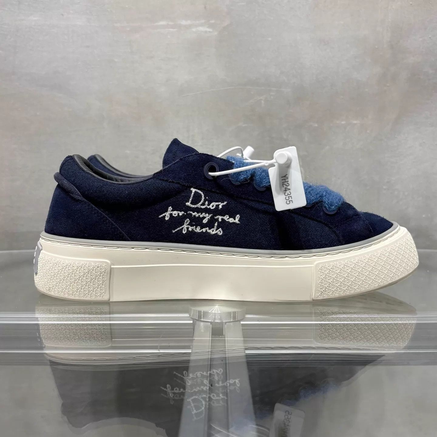 Dior Dior 25ss B33 Blue Suede Sneaker 39 Size US 8.5 / IT 38.5 - 4 Thumbnail