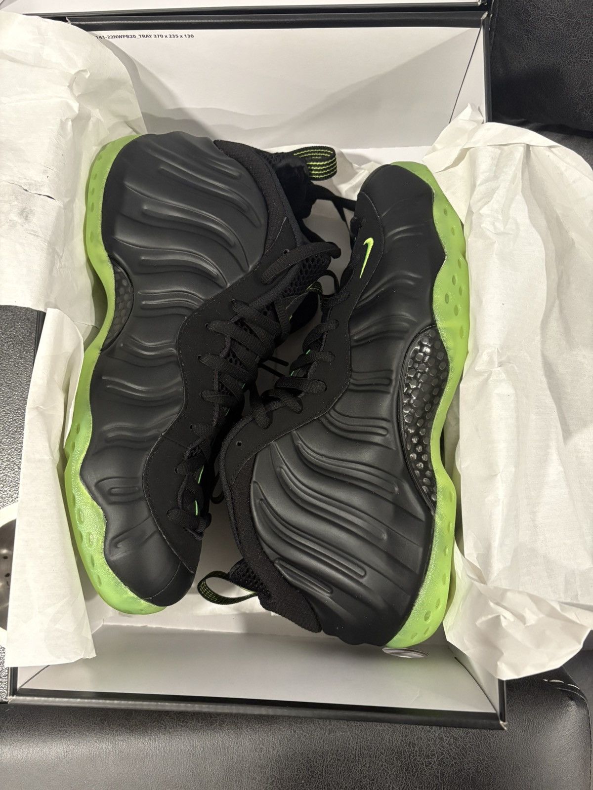 Nike × Vintage Black/volt foamposite Size US 11 / EU 44 - 1 Thumbnail