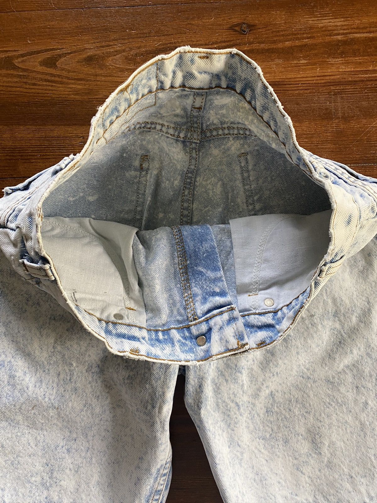 Levi's Vintage 80’s Levi’s Orange Tab Acid Wash Denim Jean Shorts Size US 31 - 23 Thumbnail