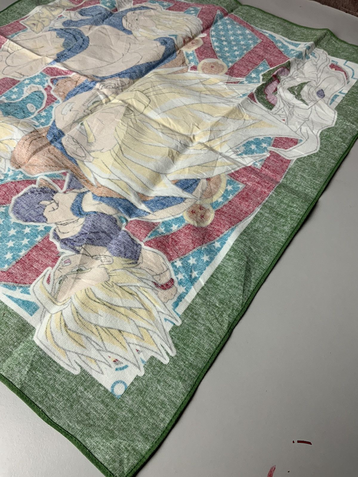 Japanese Brand Vintage Dragon Ball Z Made in Japan Big Logo Handkerchief Size ONE SIZE - 11 Thumbnail