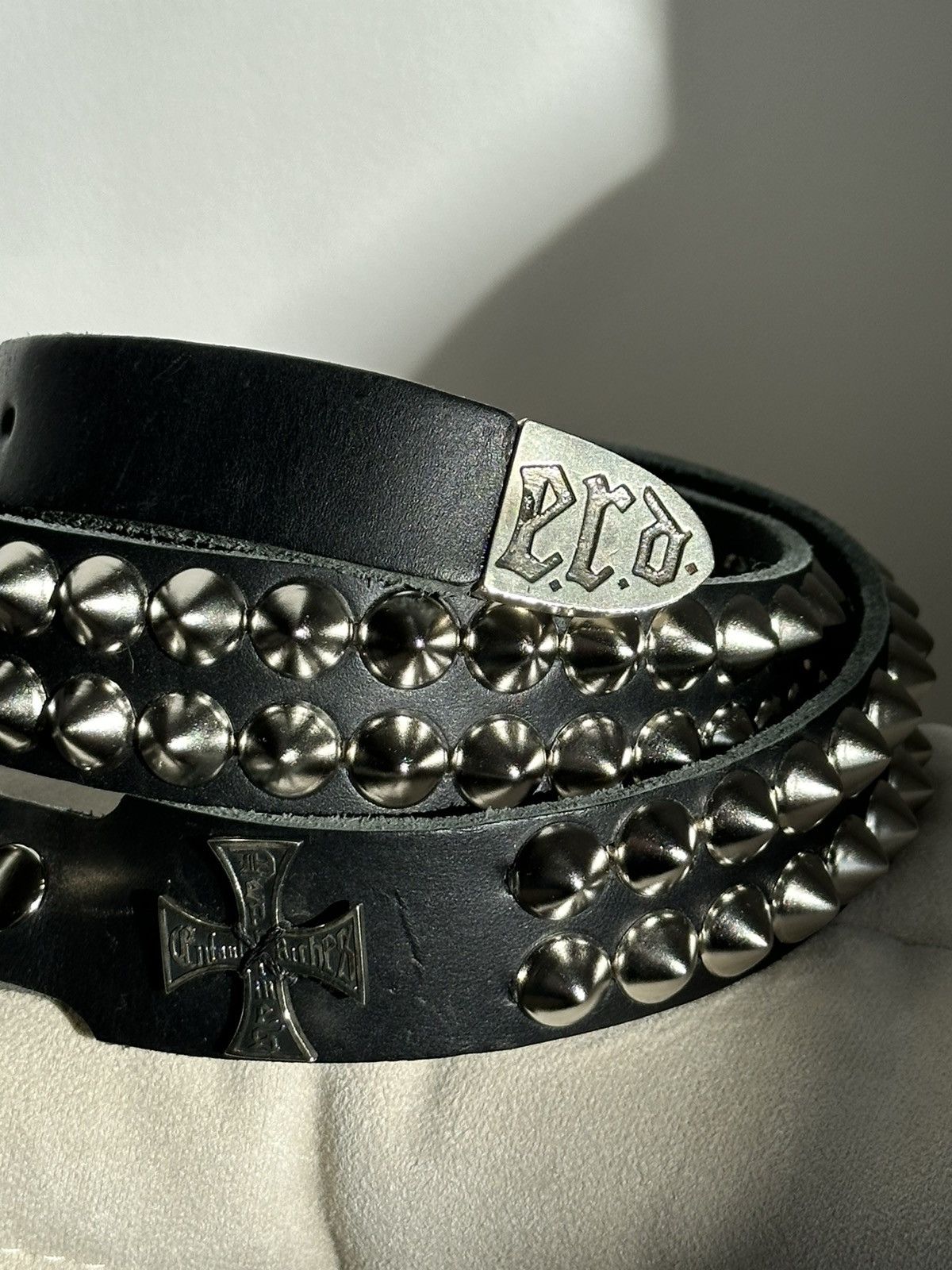Enfants Riches Deprimes ERD Cross Double Studded Belt Size 32 - 5 Thumbnail