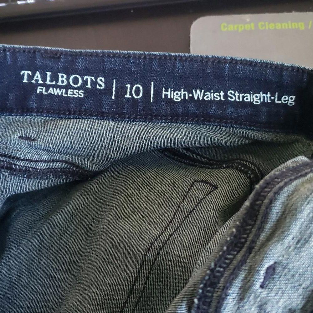 Designer CT1475 Talbots Flawless High Waist Straight Leg Blue Jean 10 Size 32" / US 10 / IT 46 - 5 Thumbnail