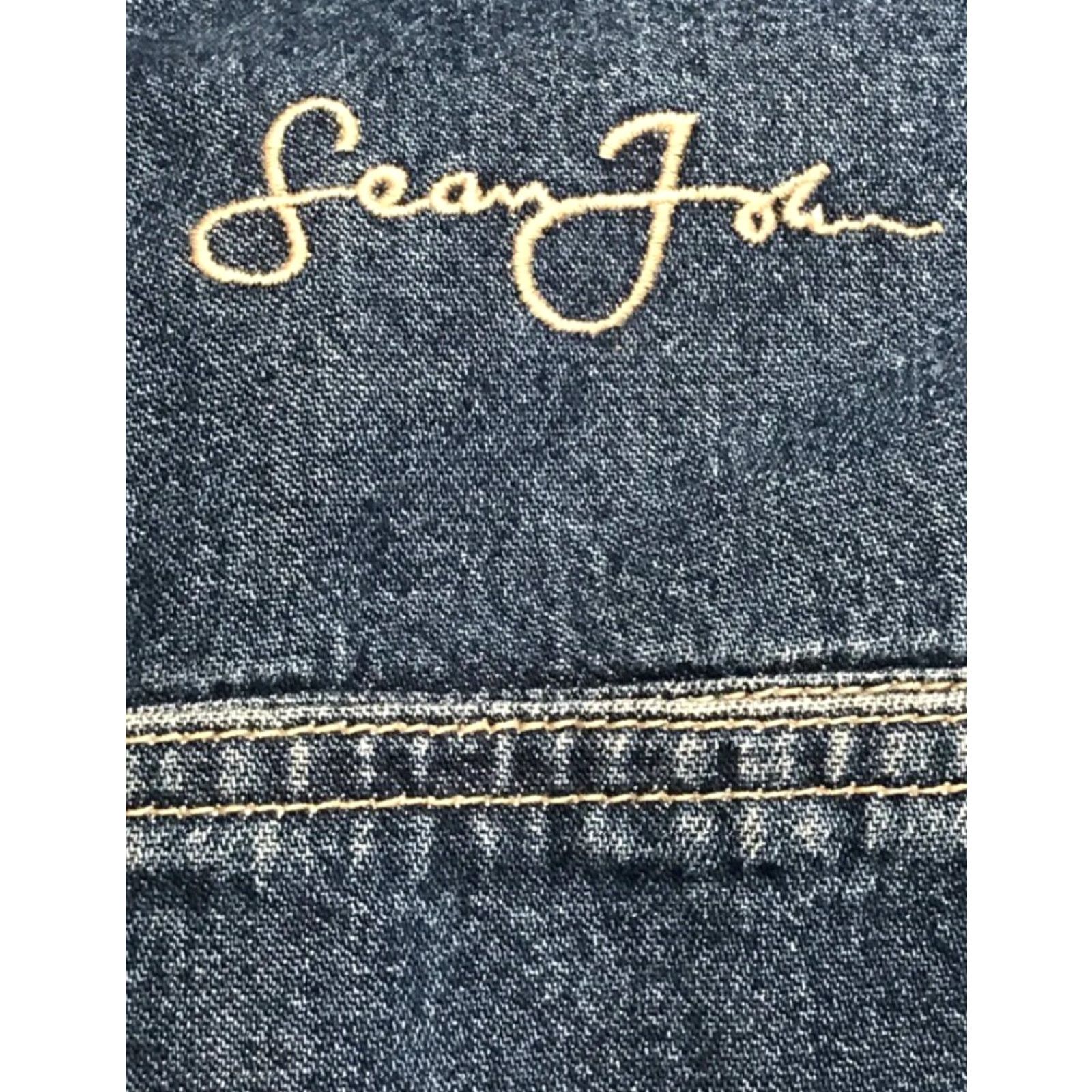 Sean John VINTAGE Sean John JEAN 90s Jacket Blue Denim Button Front Mens Large Puff Daddy P Diddy Jacket Jeans Coat Denim Collection Size US 33 - 2 Thumbnail