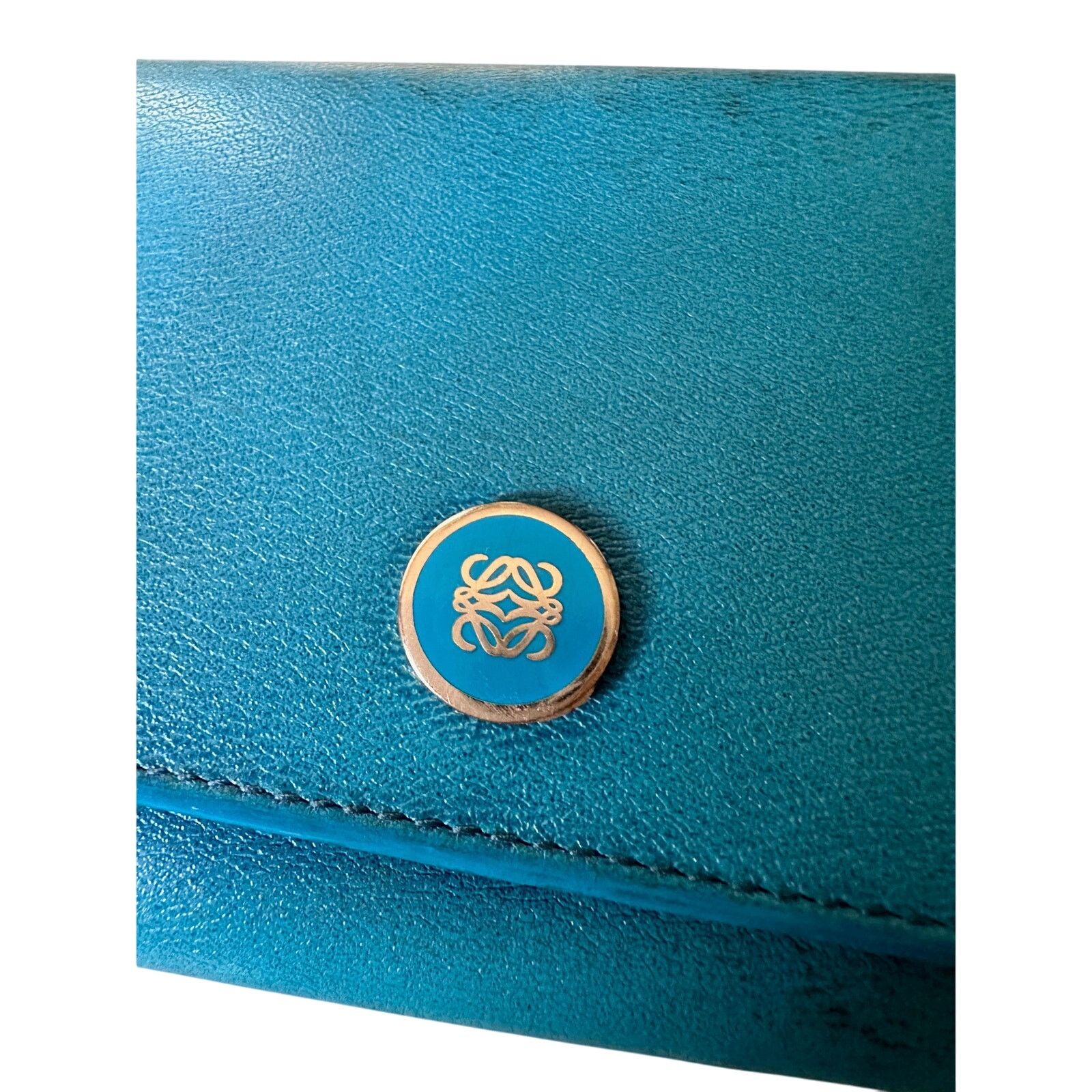 Loewe Loewe Blue Flap Long Wallet Size ONE SIZE - 9 Thumbnail