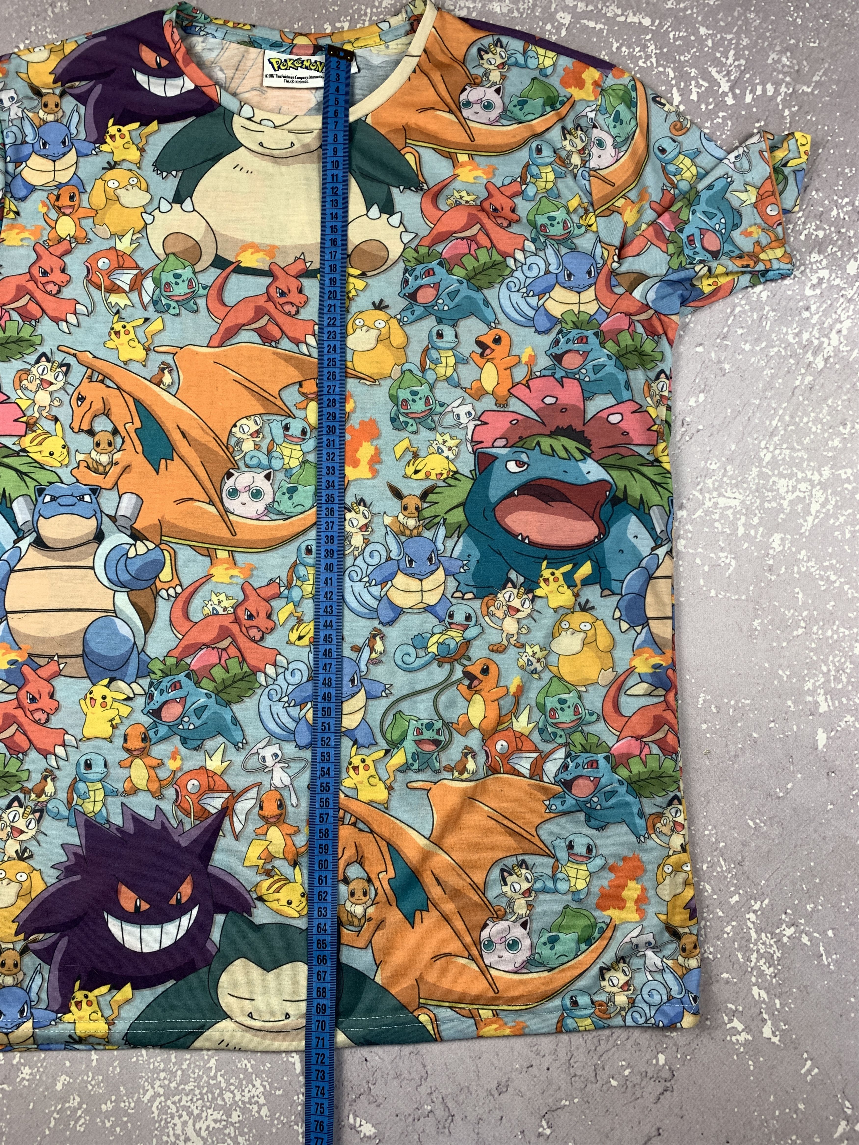 Cartoon Network × Nintendo × Pokemon Vintage Pokemon Monogram Movie T Shirt Mens M Size US M / EU 48-50 / 2 - 8 Thumbnail