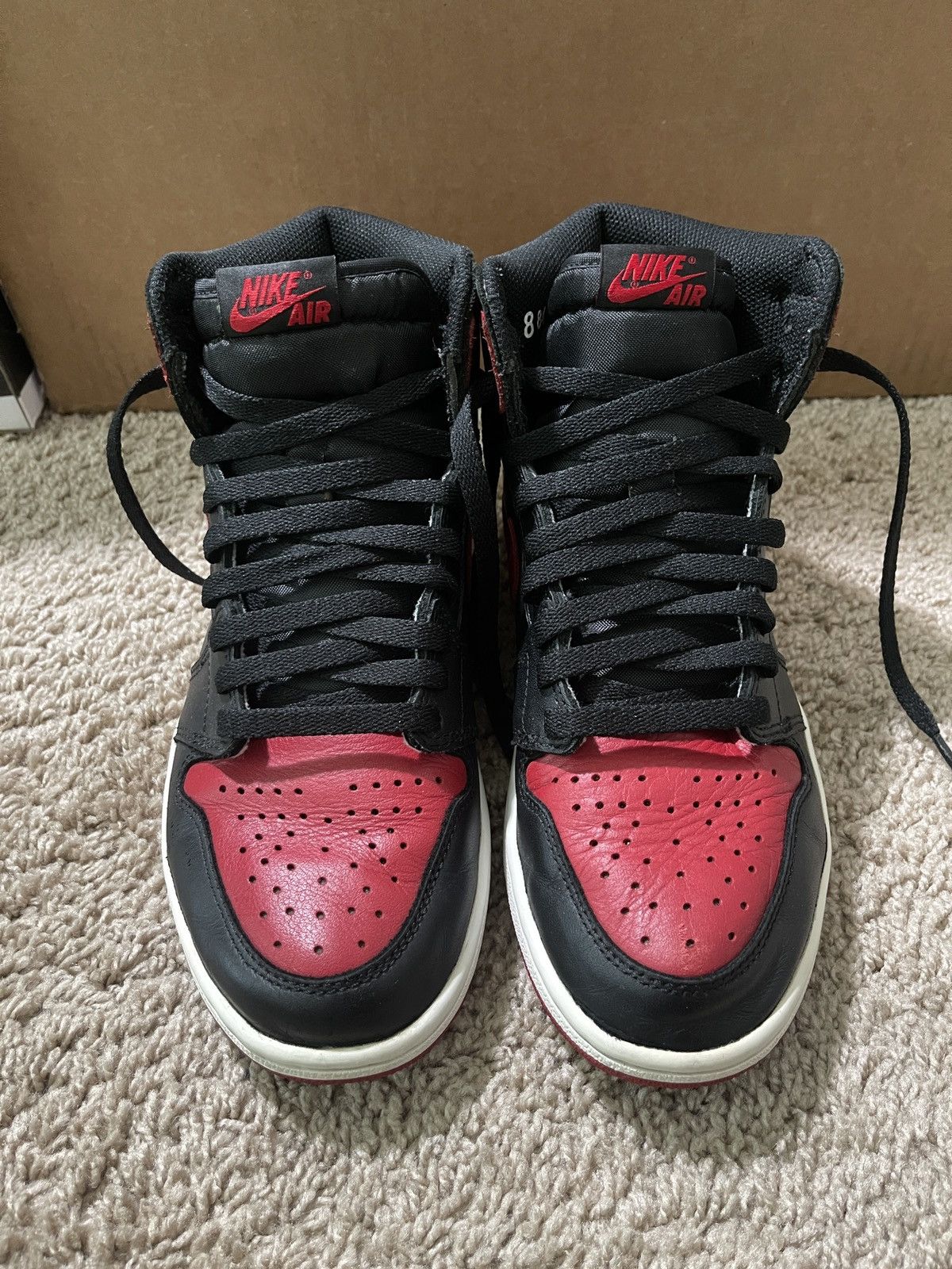 Jordan Brand Jordan 1 Retro Bred 2016 Size 8US Size US 8 / EU 41 - 6 Thumbnail