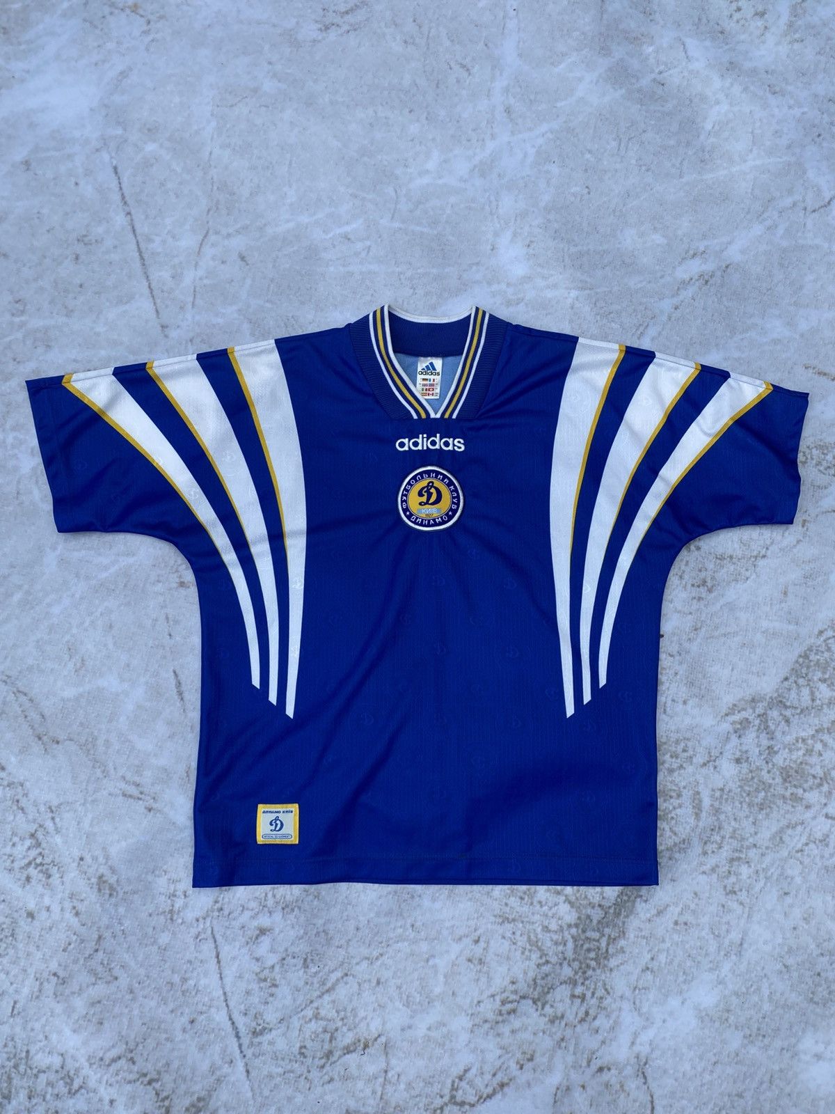 Adidas Rebrov #11 90s Vintage Adidas Dynamo Kyiv Rare Soccer Jersey Size US L / EU 52-54 / 3 - 2 Thumbnail