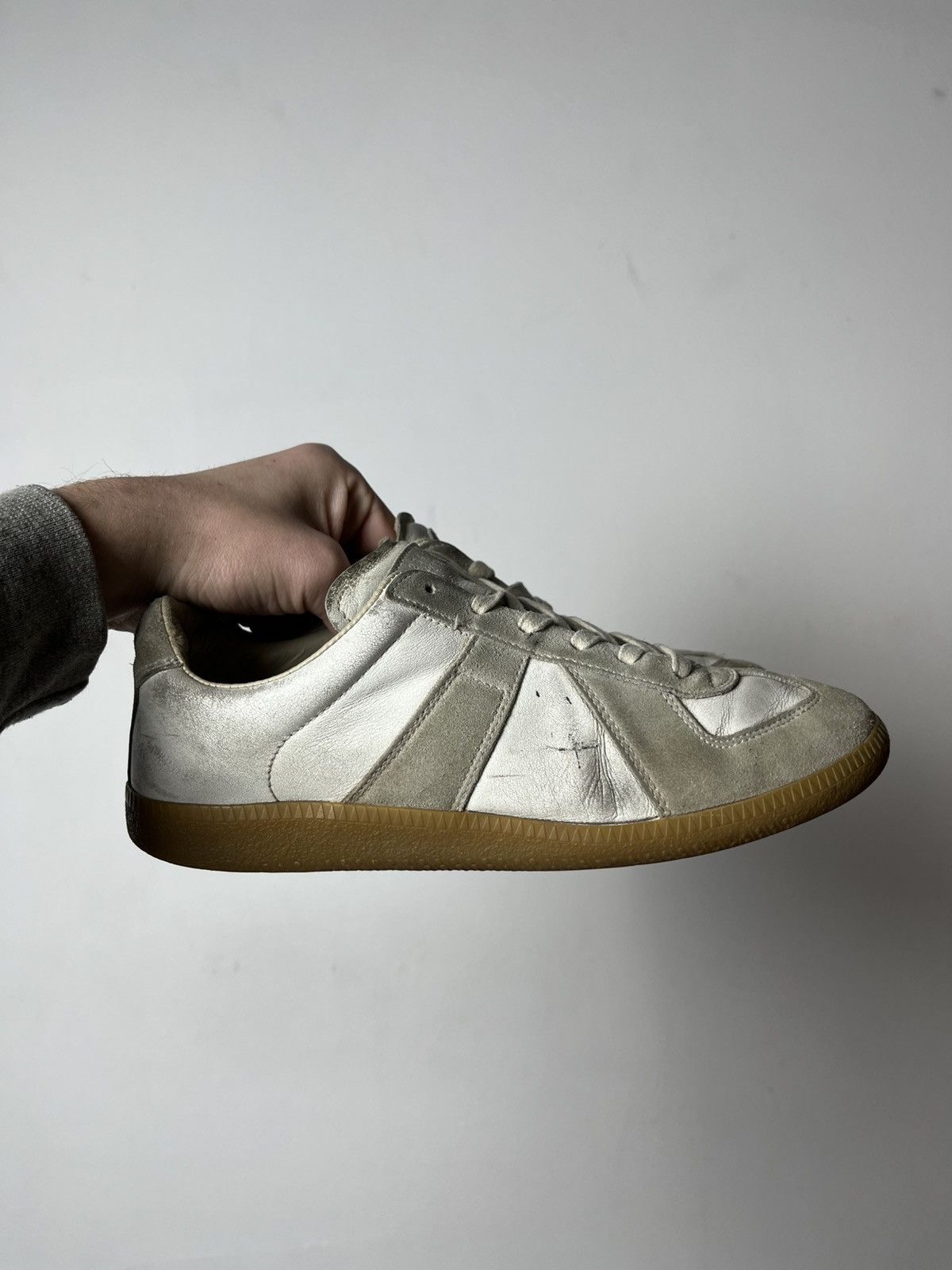 Maison Margiela 🔥Maison Margiela Replica Army Leather Sneakers 00's Size US 8 / IT 38 - 5 Thumbnail