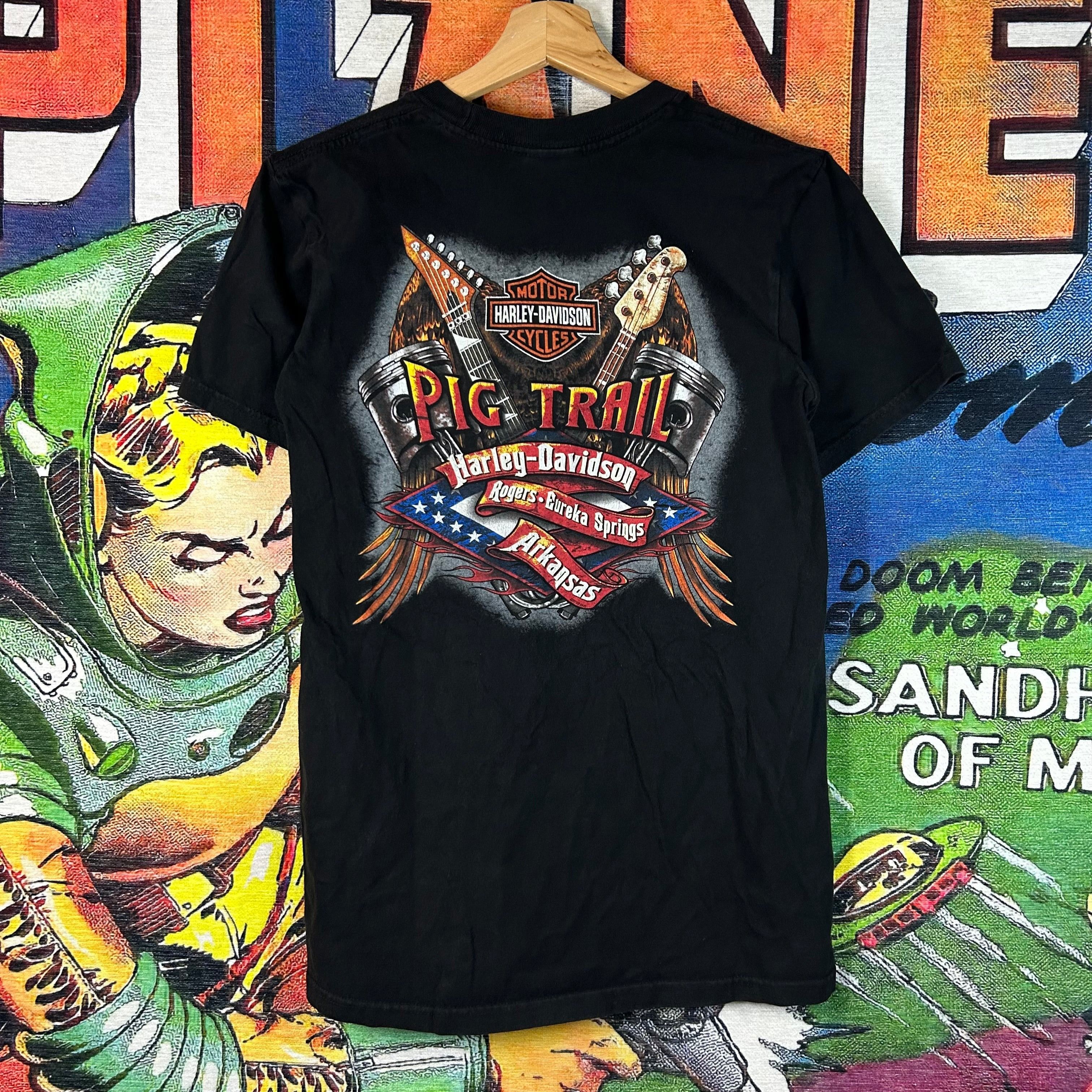 Harley Davidson Harley Davidson Pig Trail Tee Size Small Size US S / EU 44-46 / 1 - 2 Thumbnail