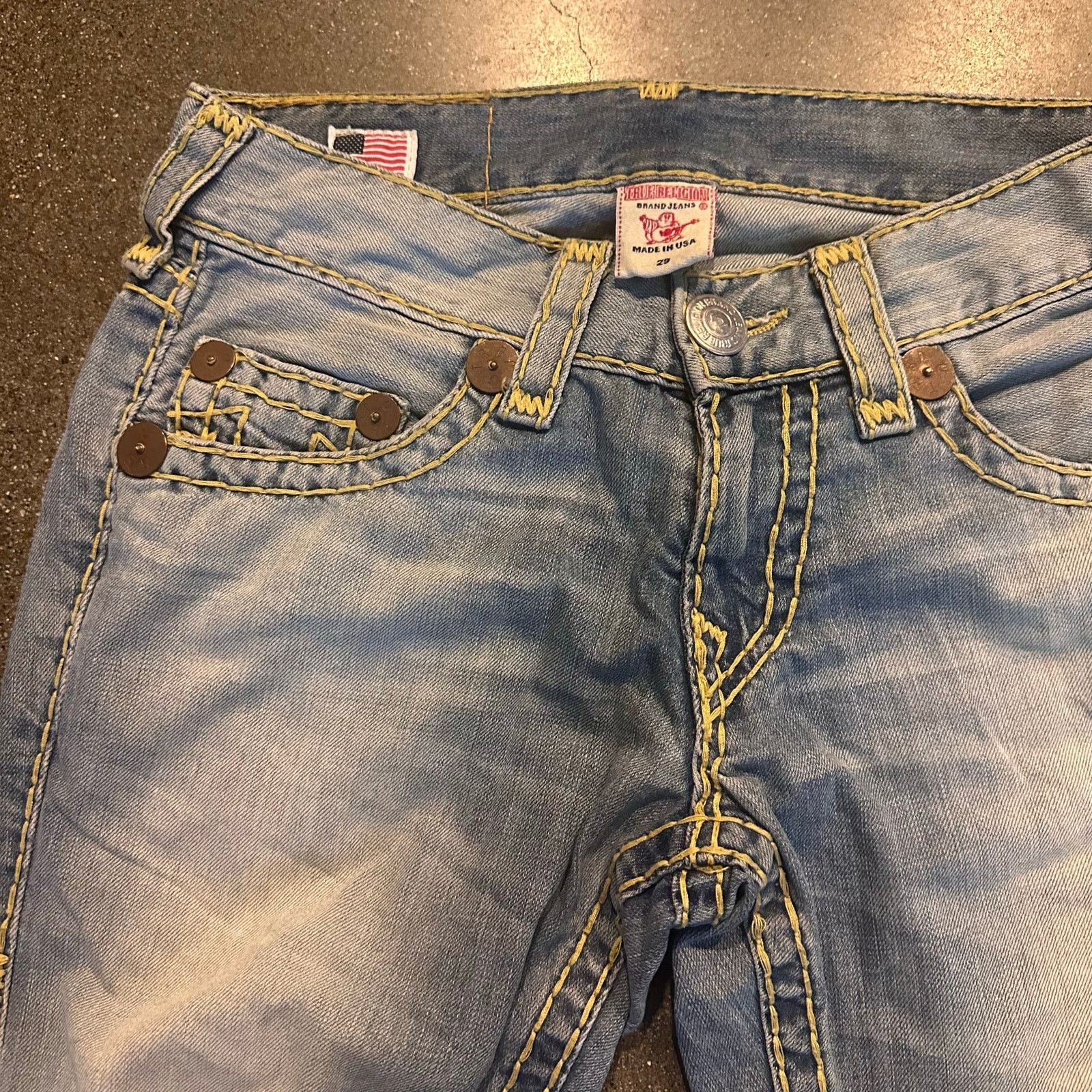 True Religion true religion bobby super t thick stitching jeans Size US 29 - 6 Thumbnail