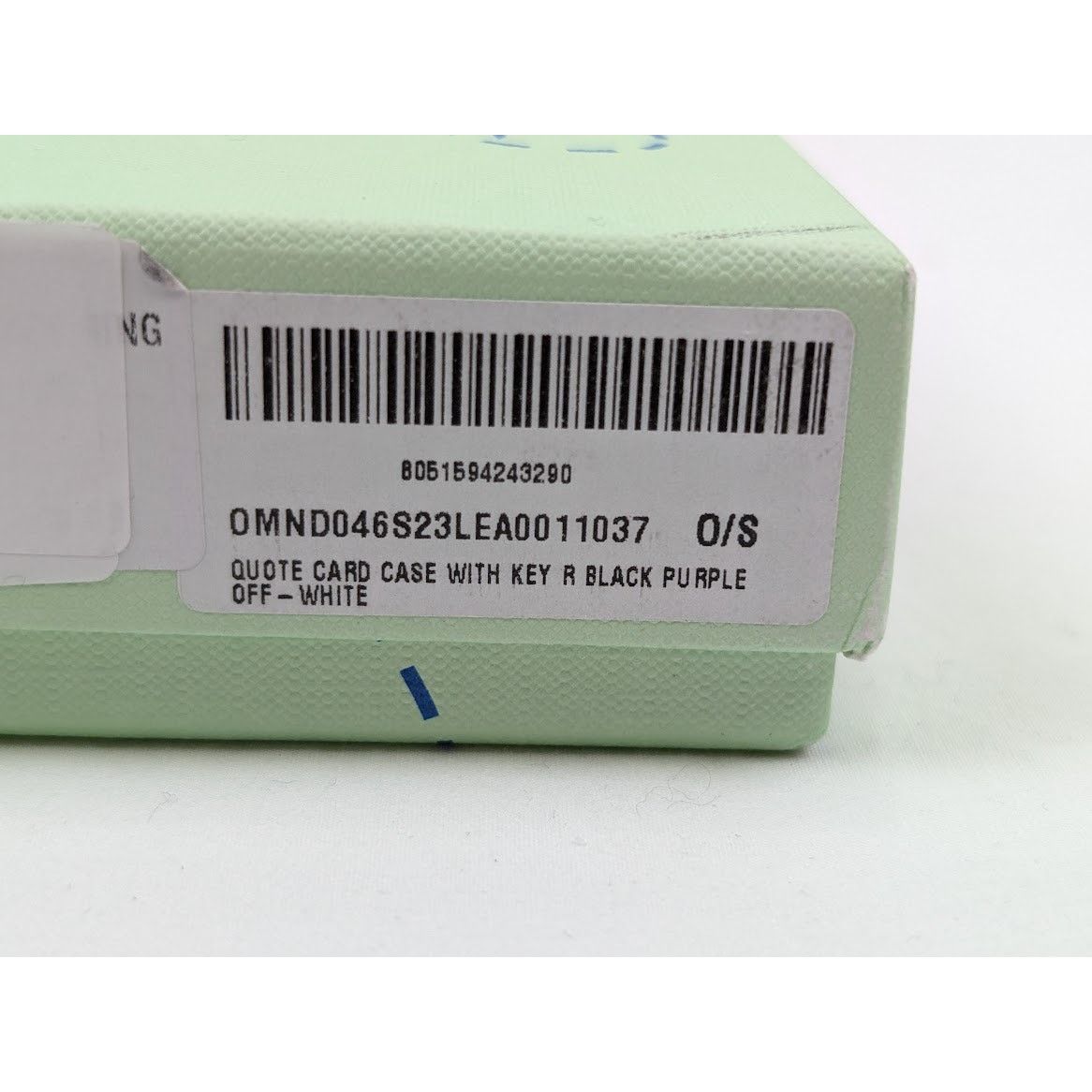 Off-White o1rshd1 Size: OS / Quote Card Case with keyring Black/Purple Size ONE SIZE - 15 Thumbnail