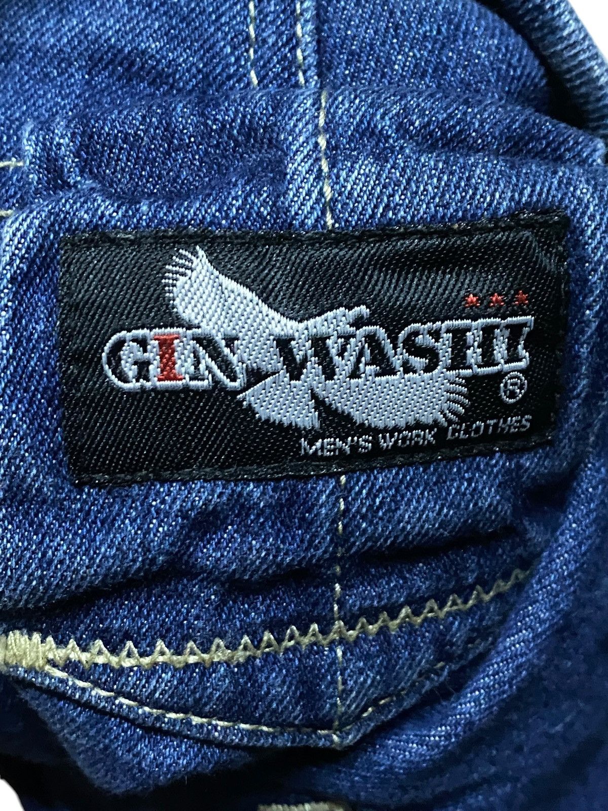 Japanese Brand Work Wear Japanese Brand Style Gin Wash Super Baggy Jeans Size US 37 - 11 Thumbnail
