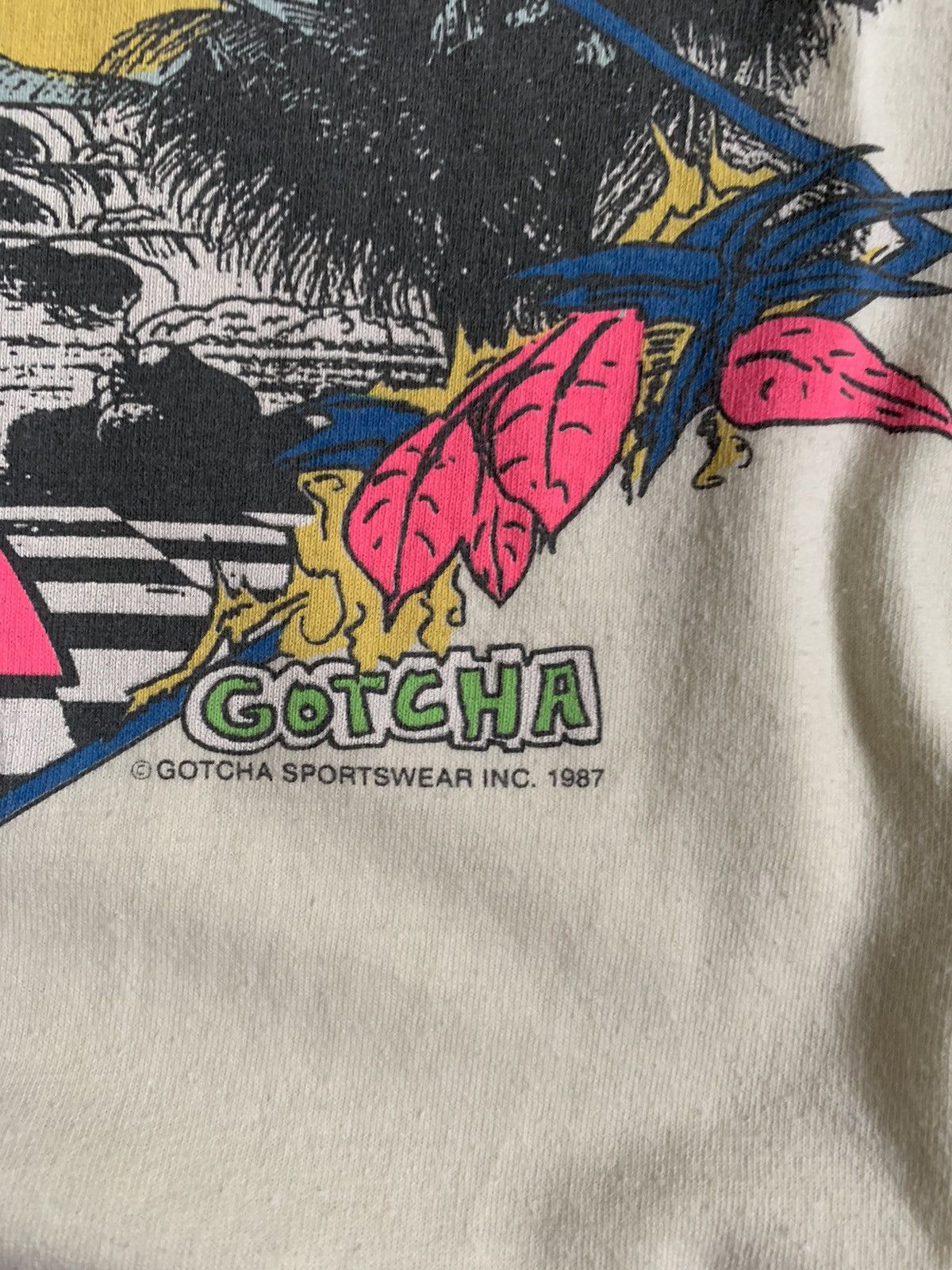 Gotcha × Vintage Vintage Surf Gotcha 1987 T shirt Size US XL / EU 56 / 4 - 5 Thumbnail