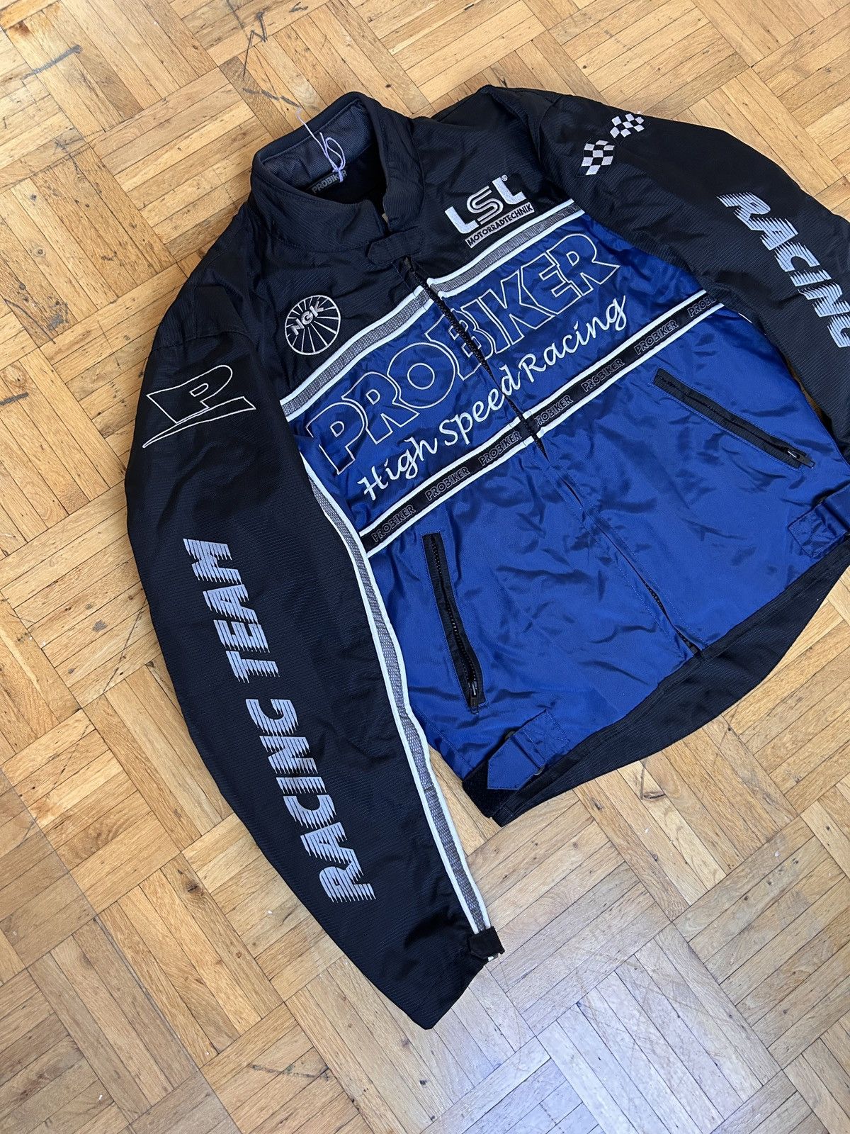 Japanese Brand Vintage Probiker Racing Team Moto Jacket Biker NASCAR VTG Size US L / EU 52-54 / 3 - 2 Thumbnail