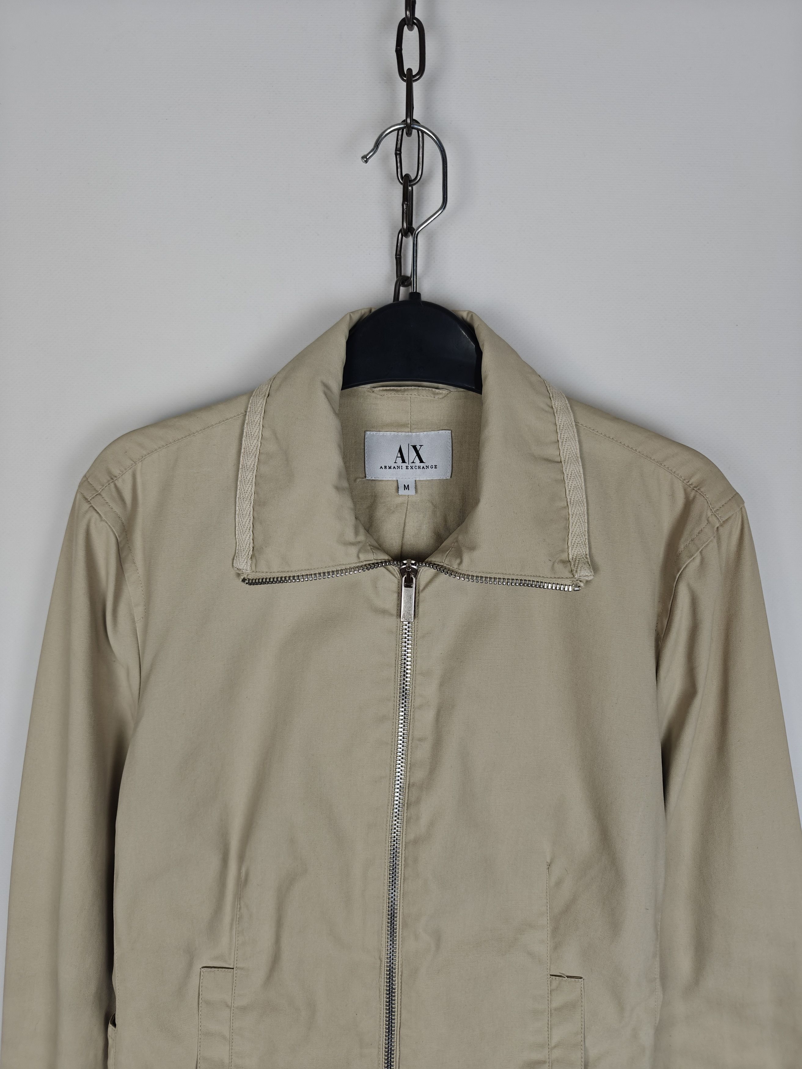Armani Exchange Armani Exchange Jacket Jacket Zip AX Vtg Beige size M Size M / US 6-8 / IT 42-44 - 2 Thumbnail