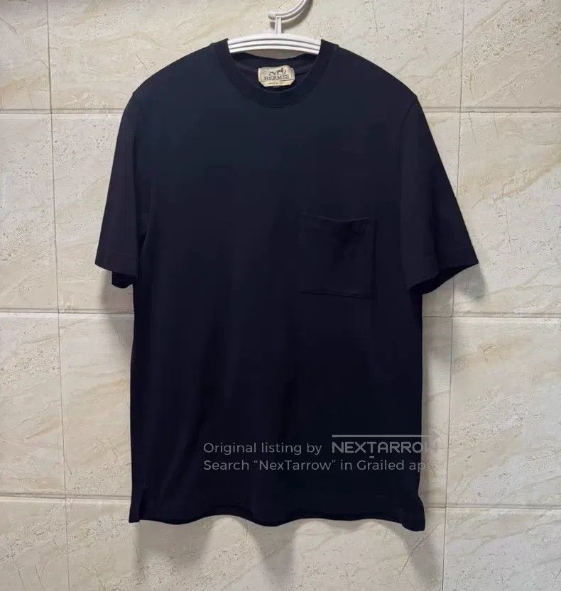 Hermes Hermes Solid color small logo round-neck short-sleeve Size US XS / EU 42 / 0 - 1 Thumbnail