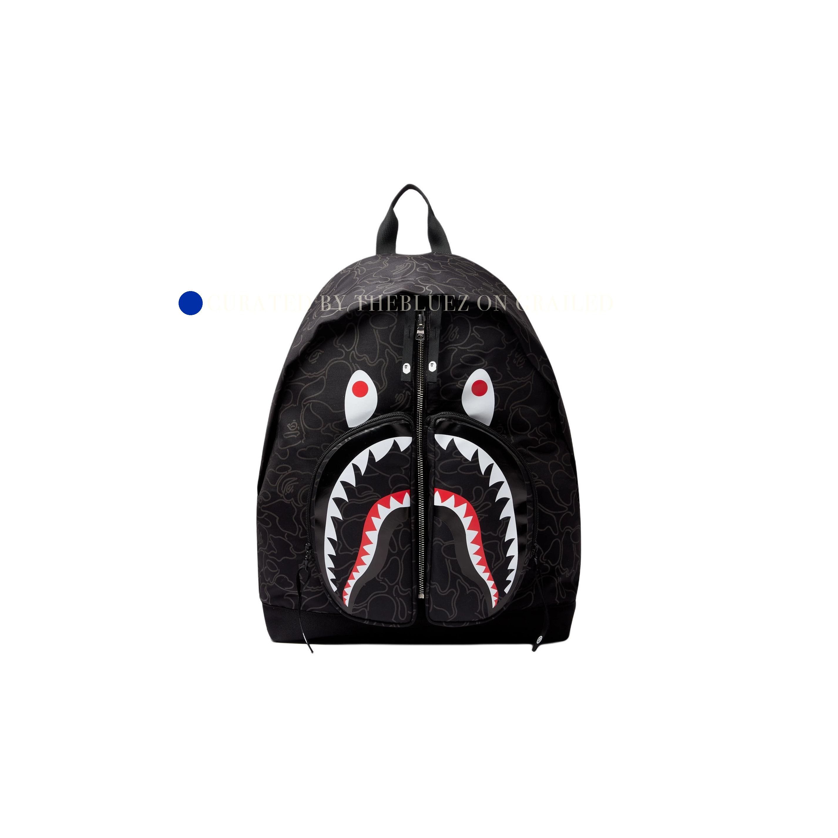 Bape Shark Camo Backpack in Black Size ONE SIZE - 1 Thumbnail