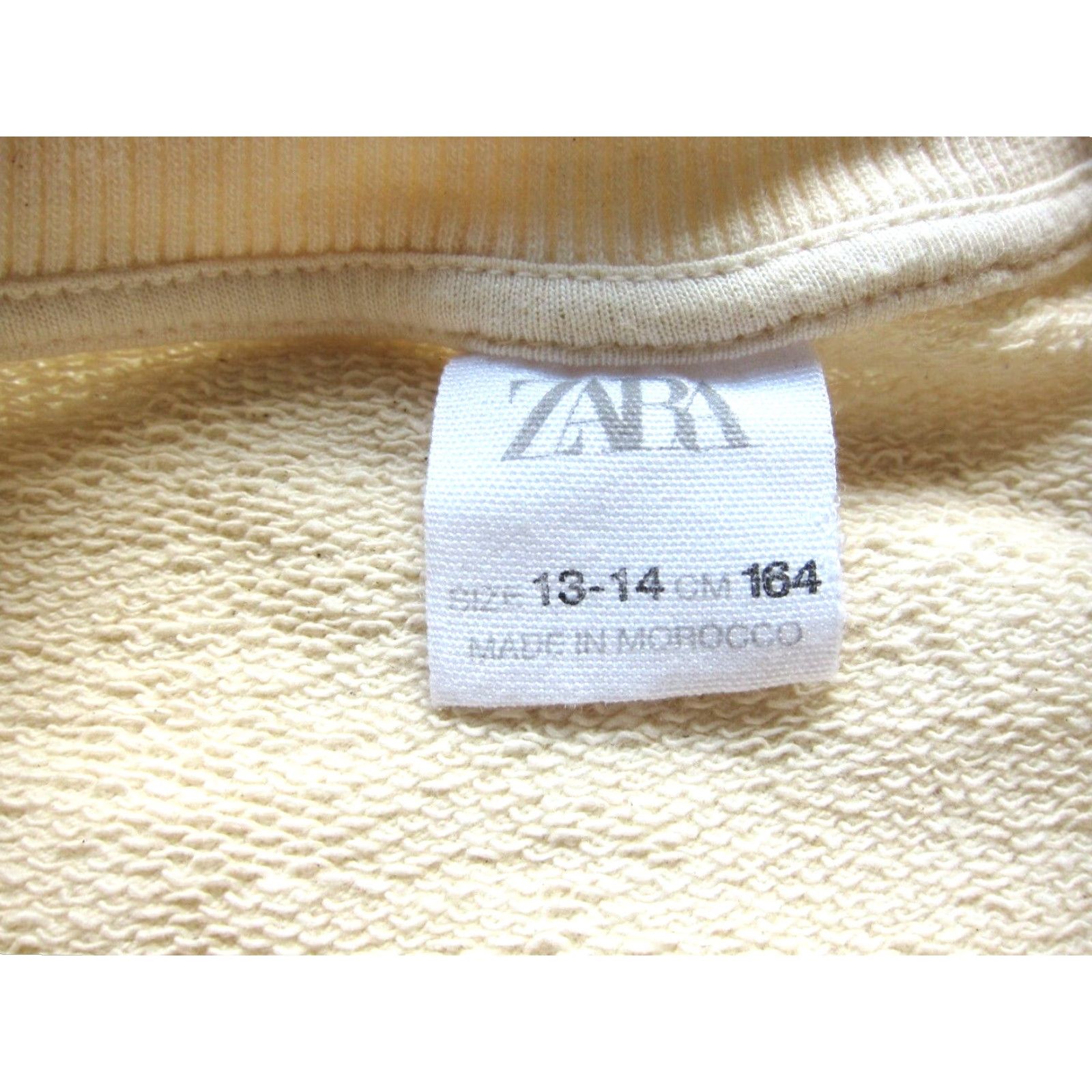Zara VINTAGE Zara Cotton Ivory Cream Ruffle Long Sleeve Crew Neck Sweatshirt Wom L 13-14 Size L / US 10 / IT 46 - 3 Thumbnail