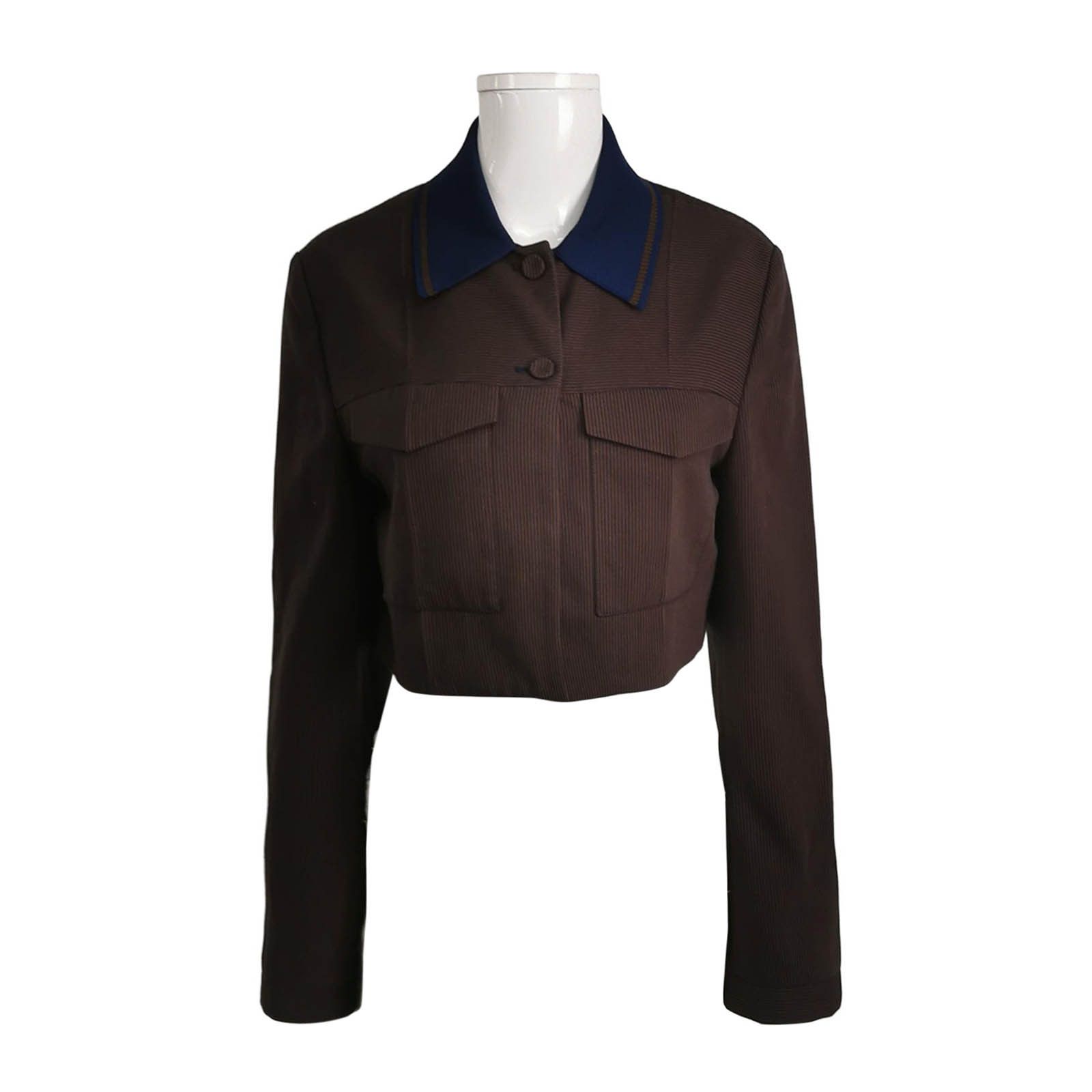 Fendi Fendi Striped Logo Collar Jacket IT 40 Size S / US 4 / IT 40 - 1 Thumbnail