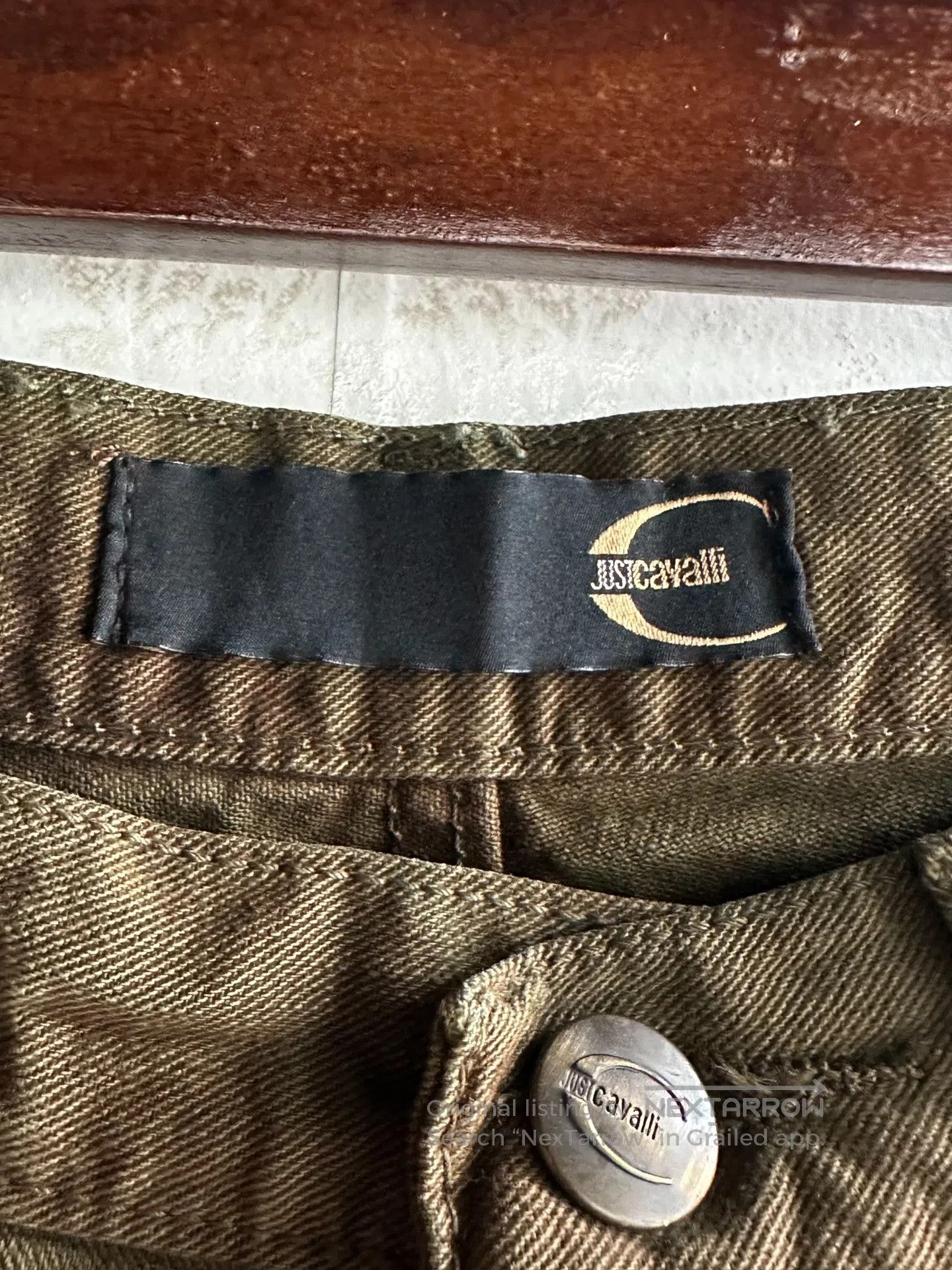 Just Cavalli Just Cavalli 00s Water-washed, faded long pants| Size US 30 / EU 46 - 5 Thumbnail