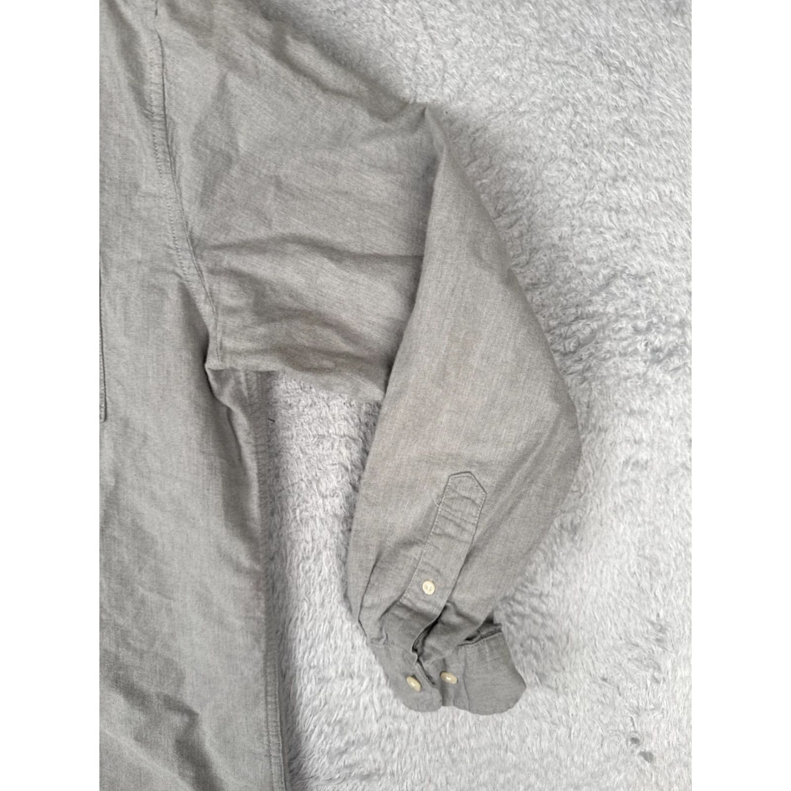 Tommy Hilfiger Tommy Hilfiger Shirt Men Large Gray Button-Up Long Sleeve Pocket Cotton Size US L / EU 52-54 / 3 - 2 Thumbnail