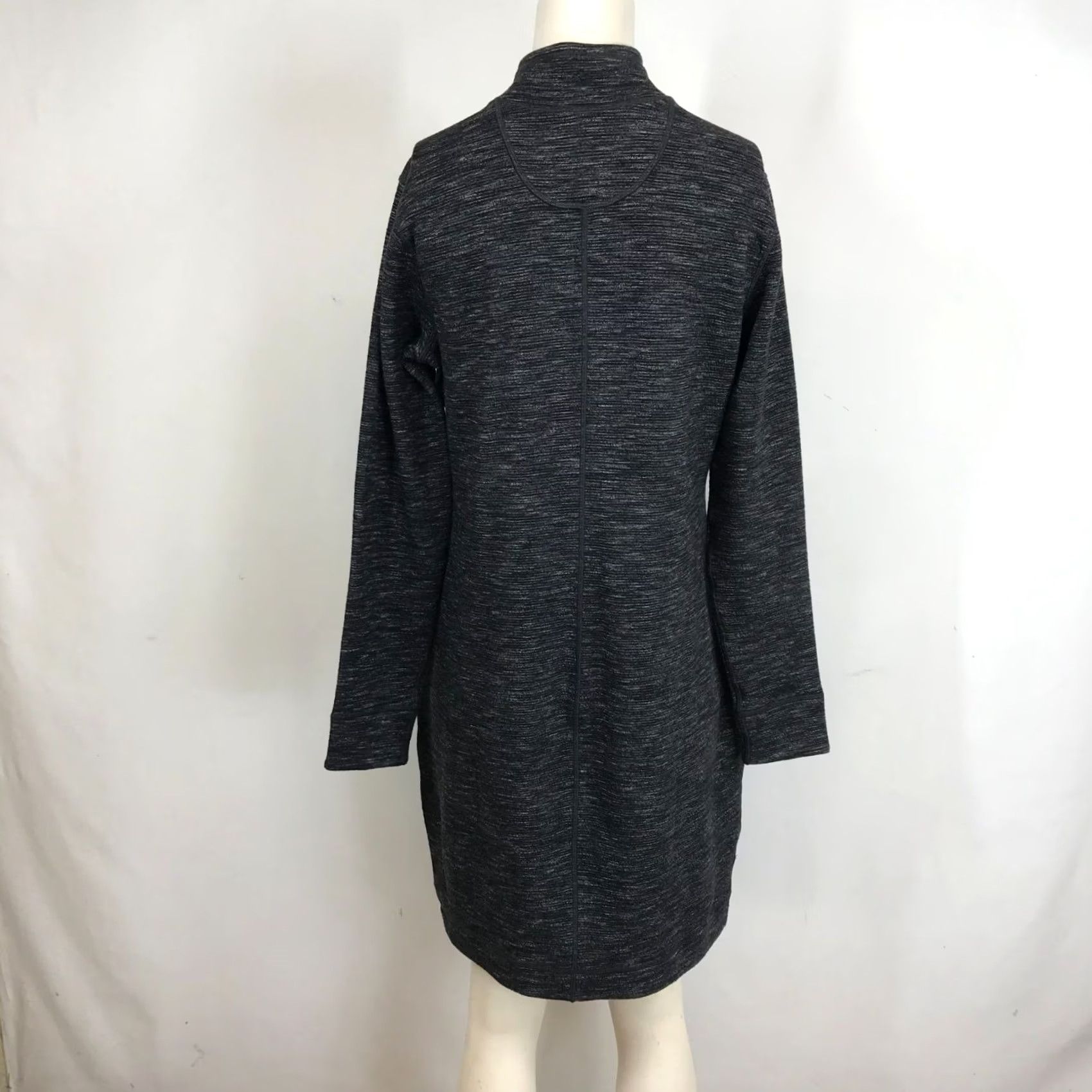 Tommy Bahama TOMMY BAHAMA Women's Small Black/Gray Long Sleeve 1/4 Zip Reversible Sweater Dress Size S / US 4 / IT 40 - 5 Thumbnail