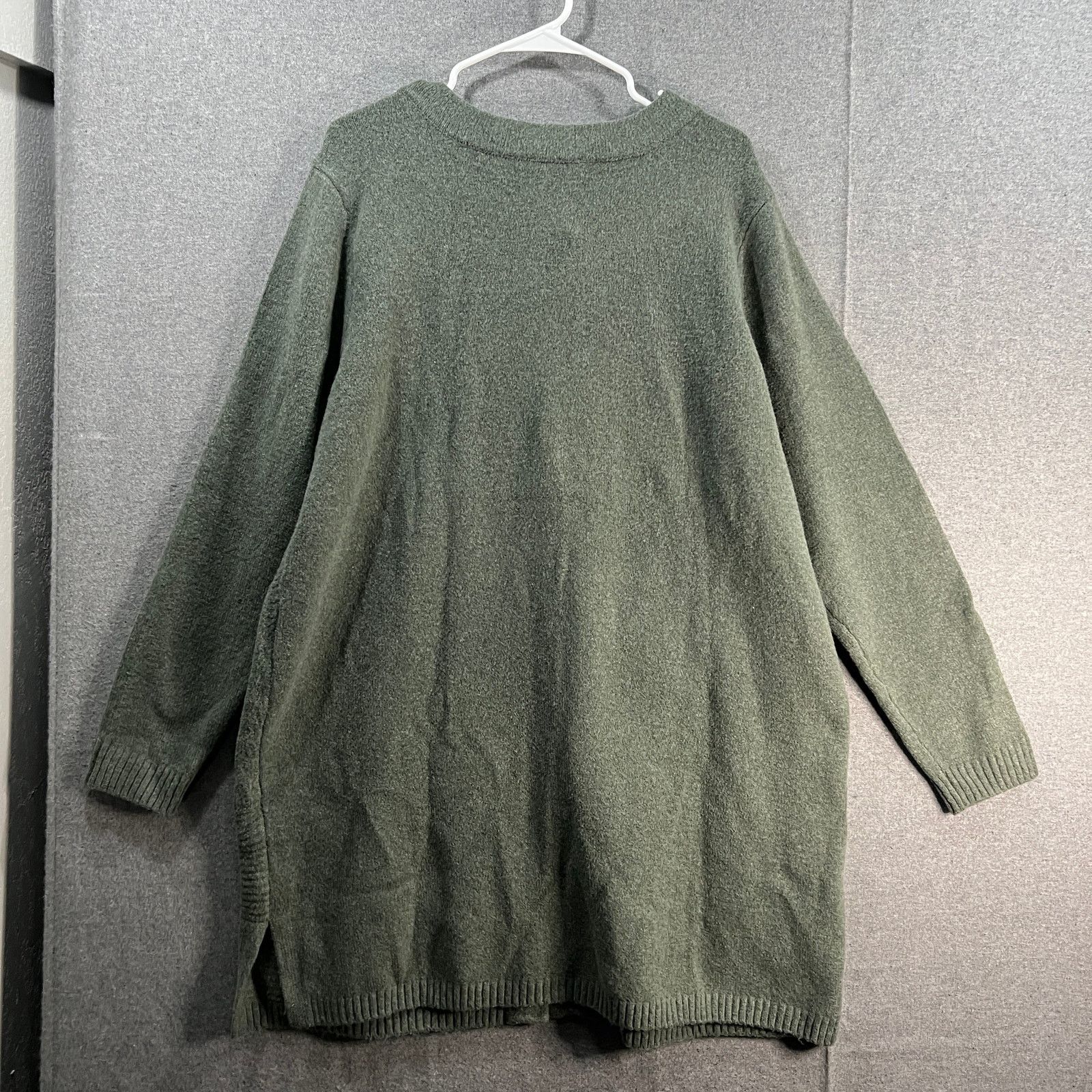 Other All Worthy Hunter McGrady Button Front Cardigan Sage Size XL / US 12-14 / IT 48-50 - 2 Thumbnail