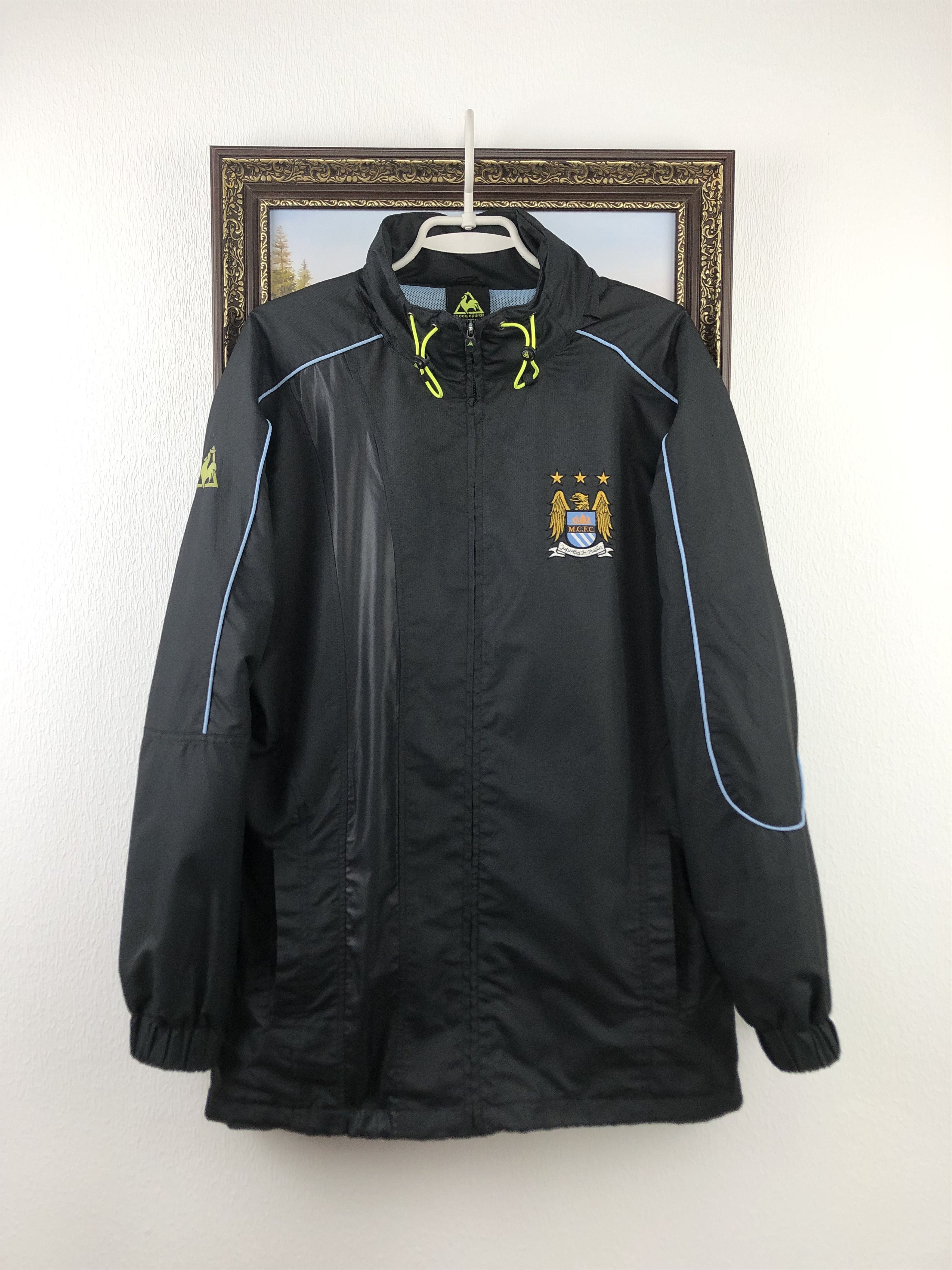 Vintage Manchester City Jacket Soccer Windbreaker Track