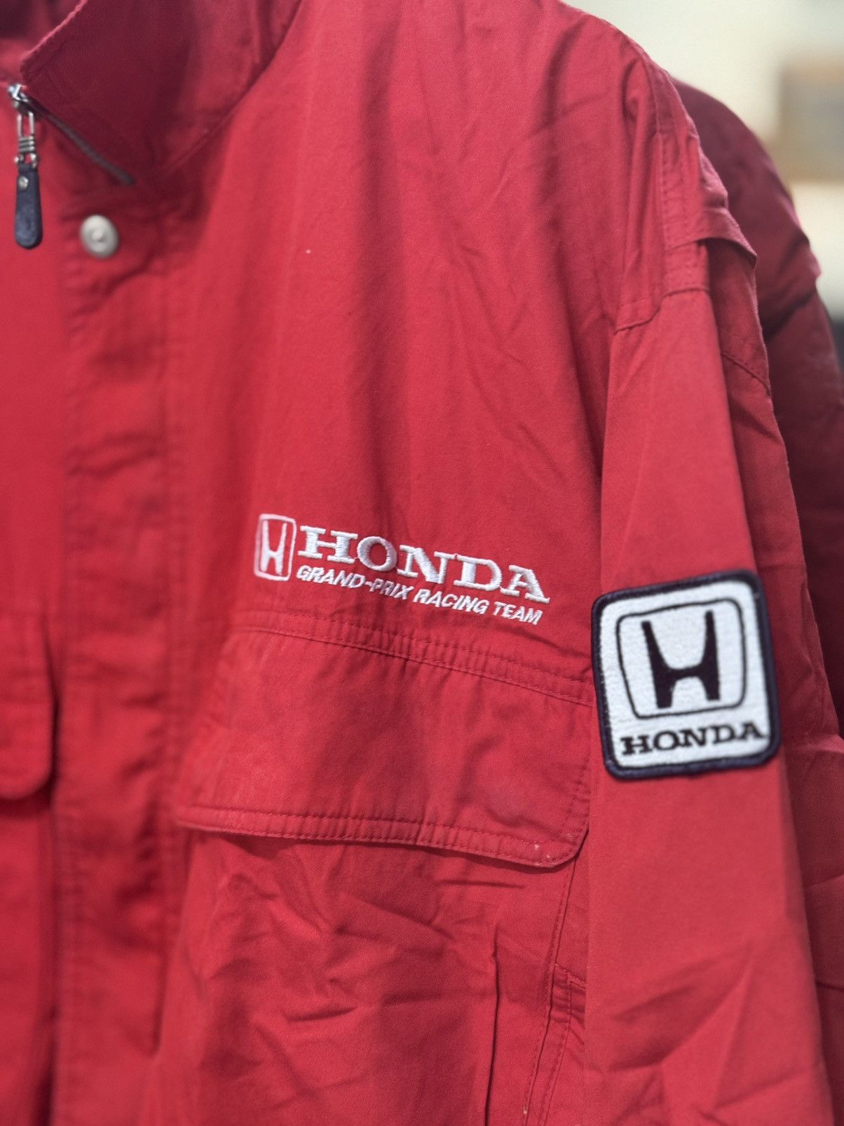 Honda Vintage 90s Honda Grand-prix Racing Team bomber jacket Size US L / EU 52-54 / 3 - 3 Thumbnail