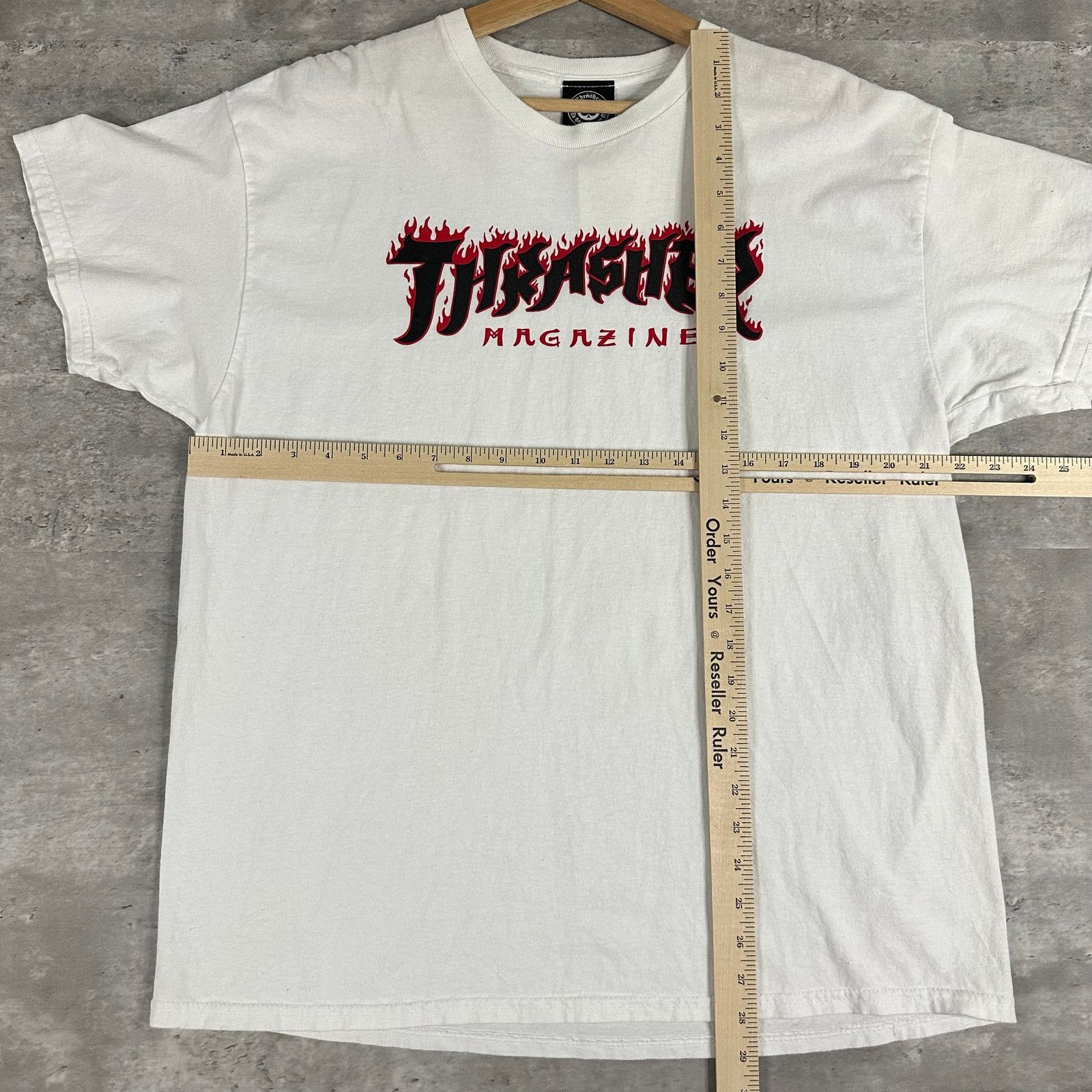 Thrasher Flame Thrasher Magazine skate T-shirt L Size US L / EU 52-54 / 3 - 5 Thumbnail