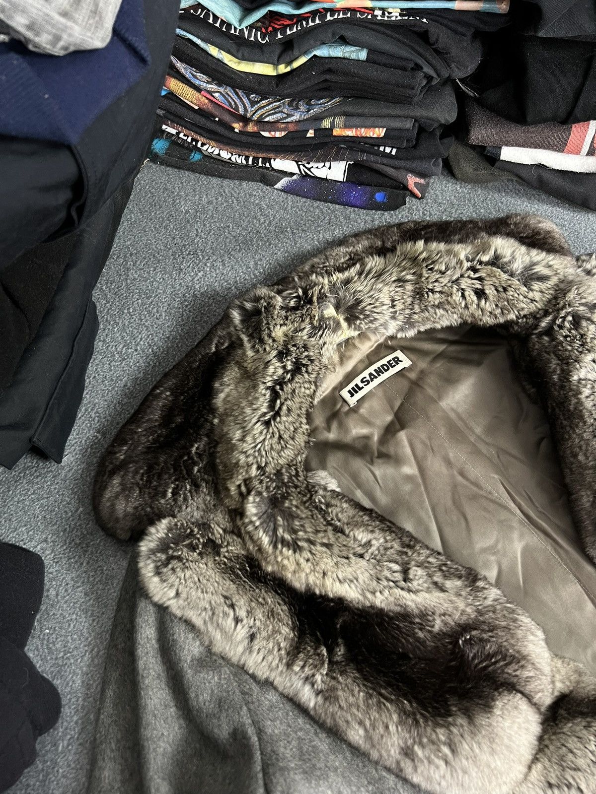 Jil Sander Vintage Jil Sander fur trench coat grey very rare Size S / US 4 / IT 40 - 2 Thumbnail
