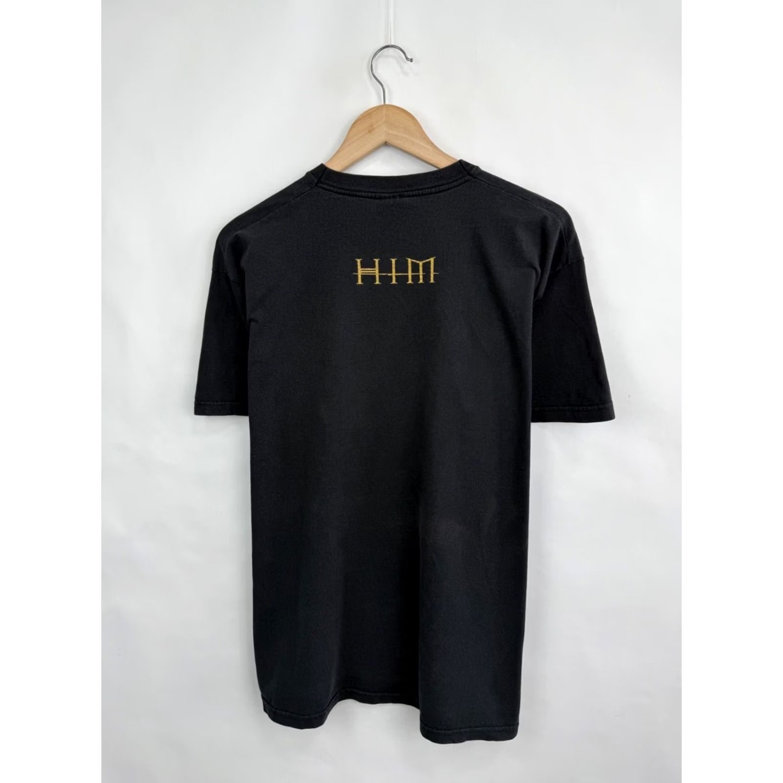 Fruit Of The Loom Vintage HIM Heartagram T-Shirt Men M Black 90s Band Metal Rare Retro Y2K Shirt Mens Size US M / EU 48-50 / 2 - 7 Thumbnail