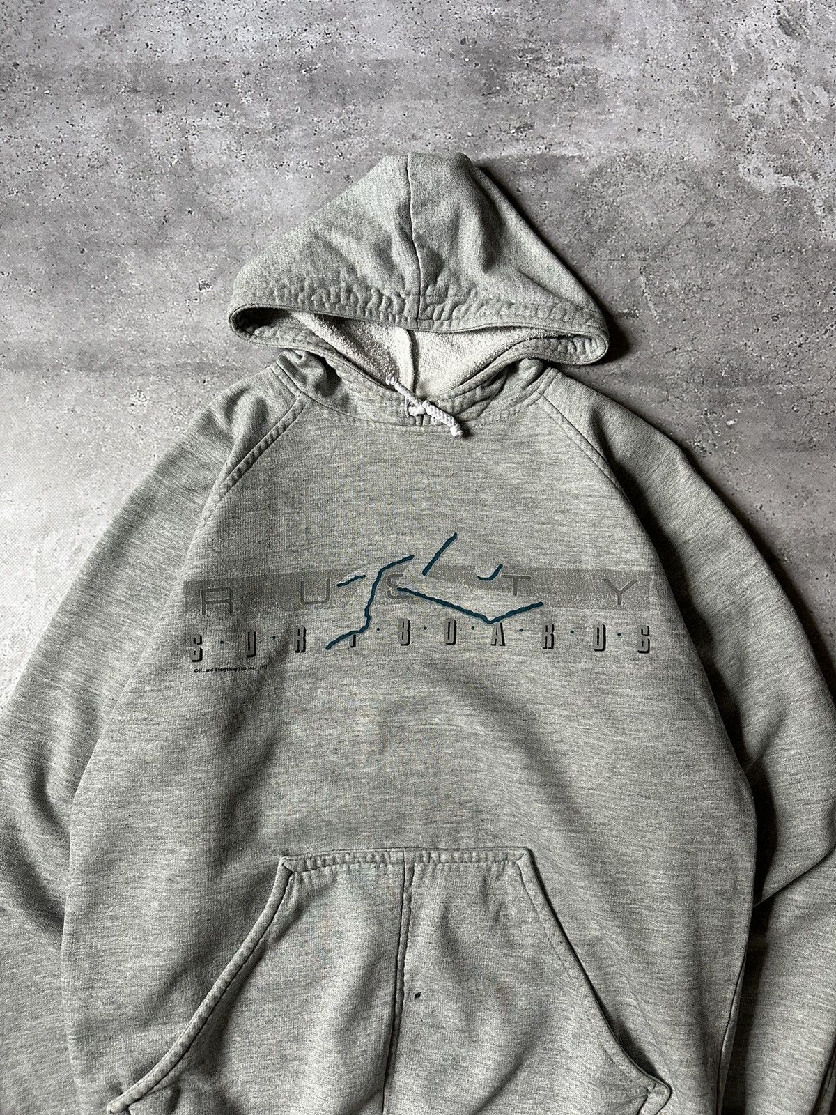 Rusty × Vintage Vintage 1992 Rusty Surfboards Hoodie Size US M / EU 48-50 / 2 - 4 Thumbnail