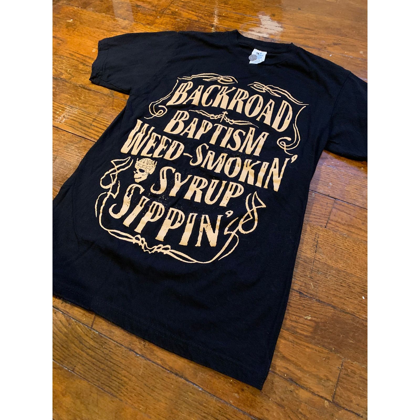 Band Tees × Other Jelly Roll Backroad Baptism Tour T Shirt Small Black Rap Tee Size US S / EU 44-46 / 1 - 4 Thumbnail