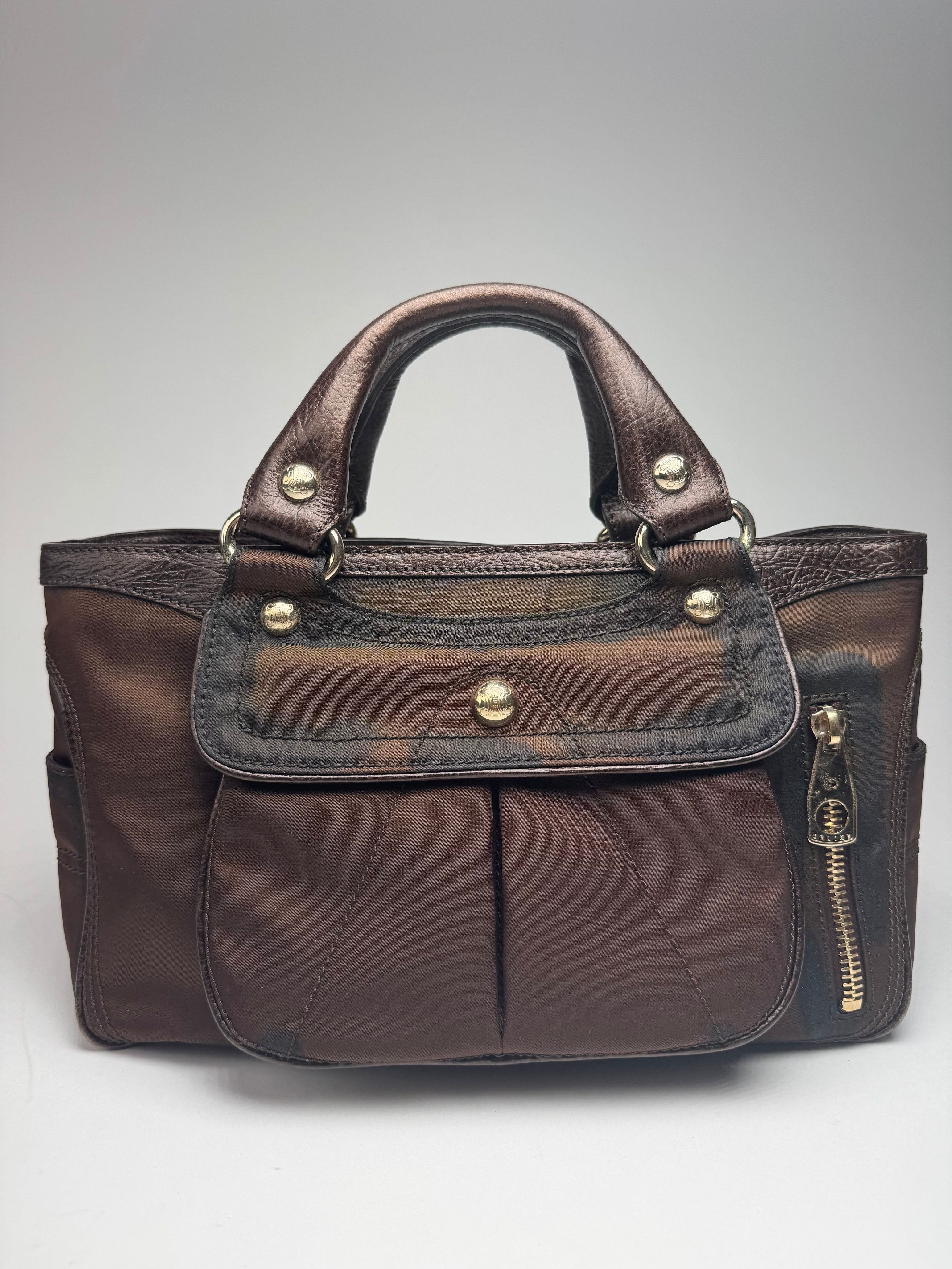 Celine Vintage Polyester Bag brown Size ONE SIZE - 1 Thumbnail