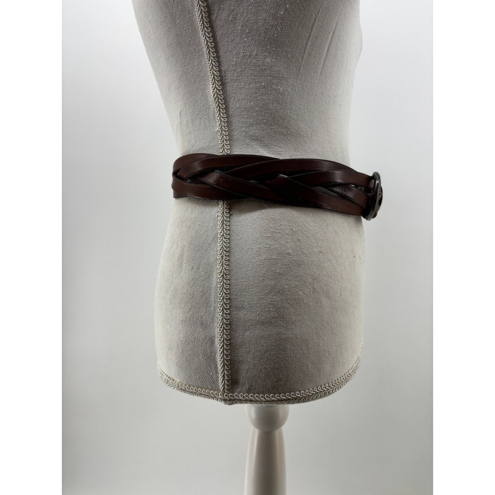 Banana Republic Y2K Banana Republic Women's Top Braided Brown Belt Size ONE SIZE - 3 Thumbnail